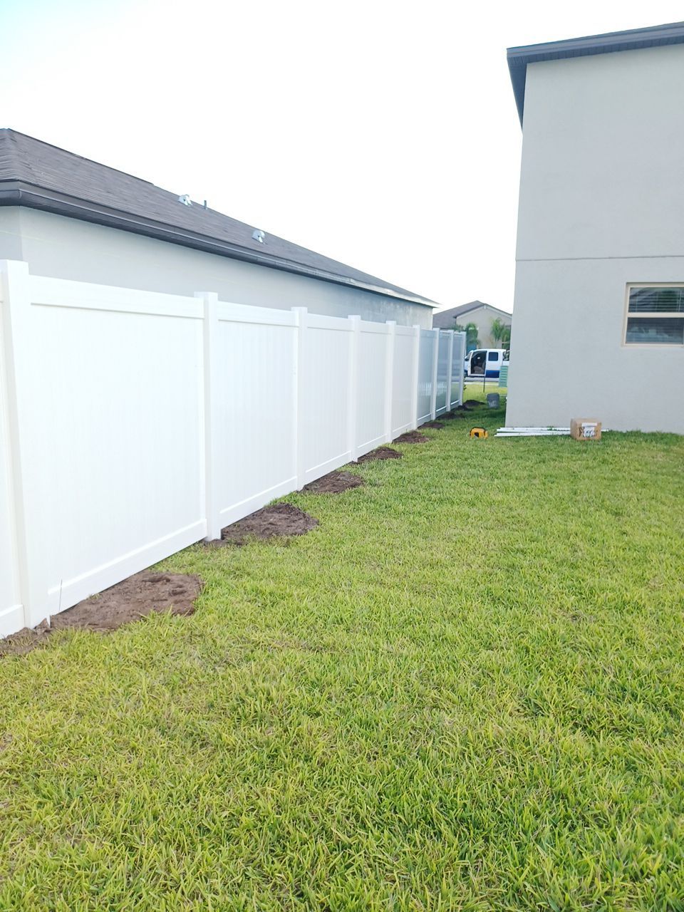 Riverview, FL 6ft. Tall White Vinyl Privacy Fence by Asap fence and gates, LLC
