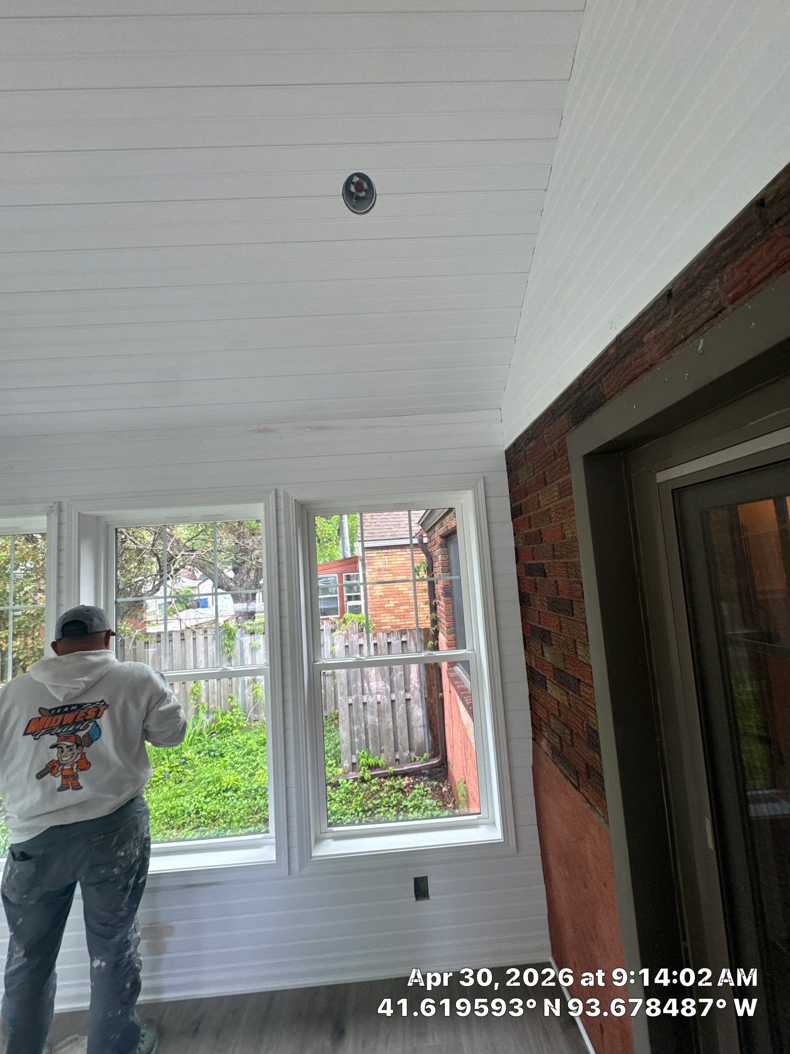 New 4 season room interior & exterior painting by Midwest Paint LLC