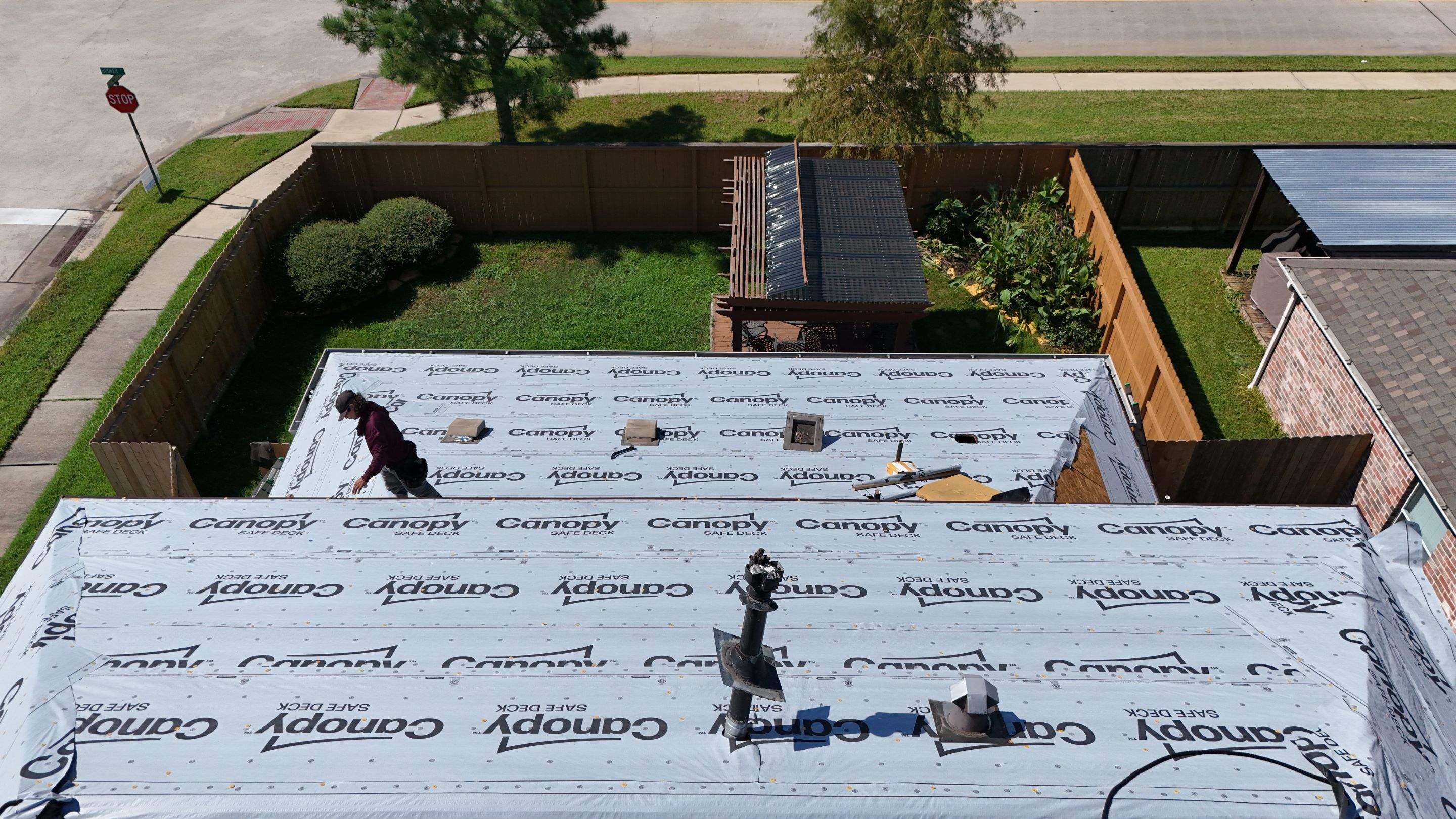 Full Roof Replacement in Warm Brown Tones — Spring, TX by PL Roofing & SB Roofing, LLC.