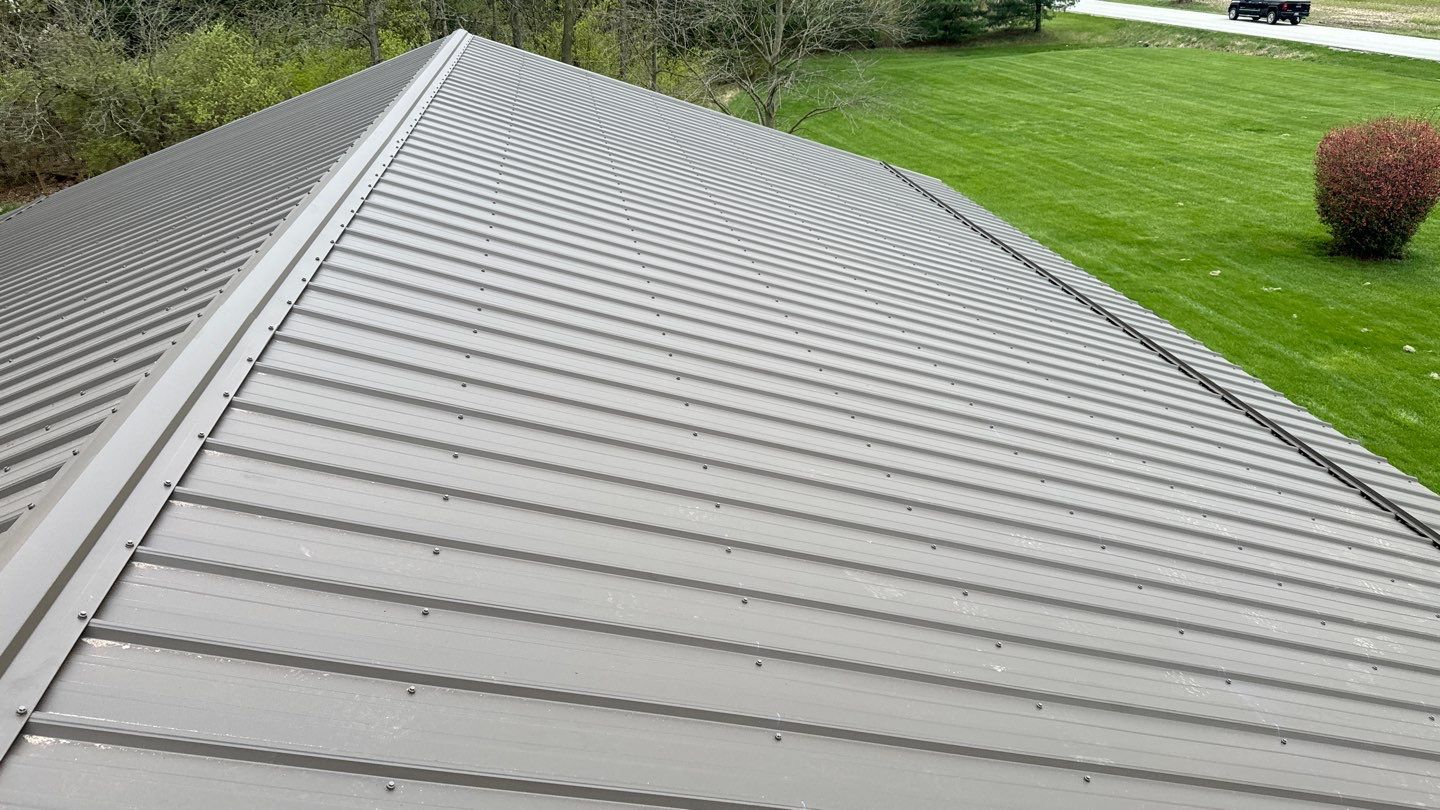 Residential Roofing Installation using Performance Panel Metal - Crinkle Bronze by RoofX 