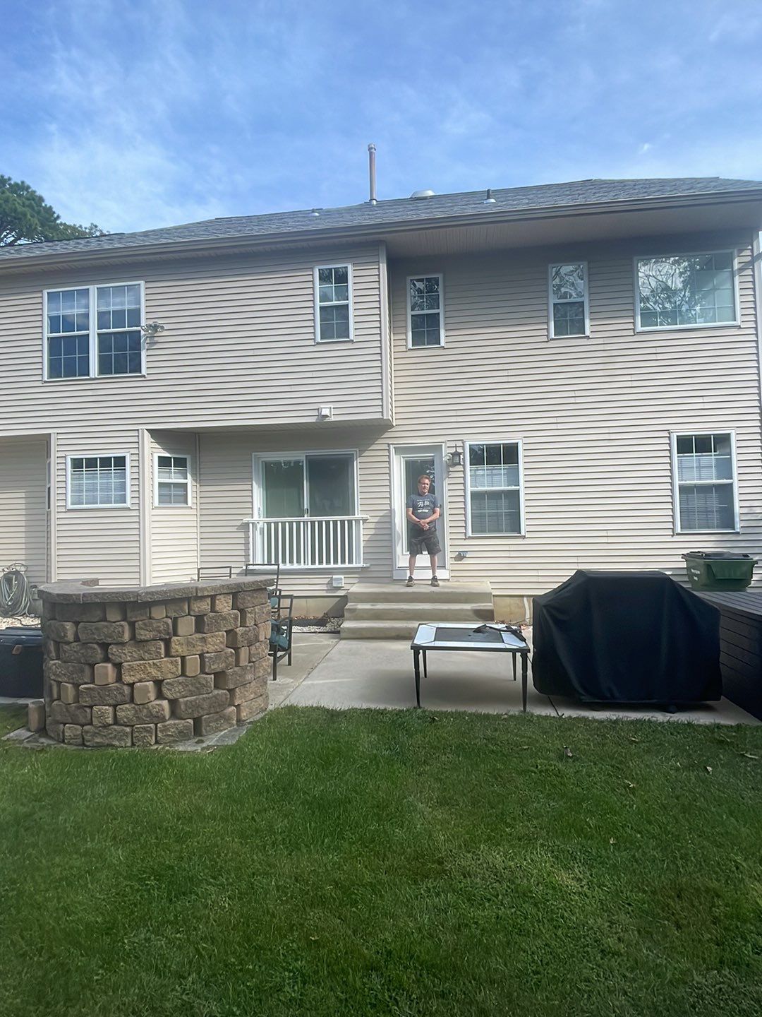 Amazing transformation-House SoftWash & concrete Cleaning by SJ Exterior