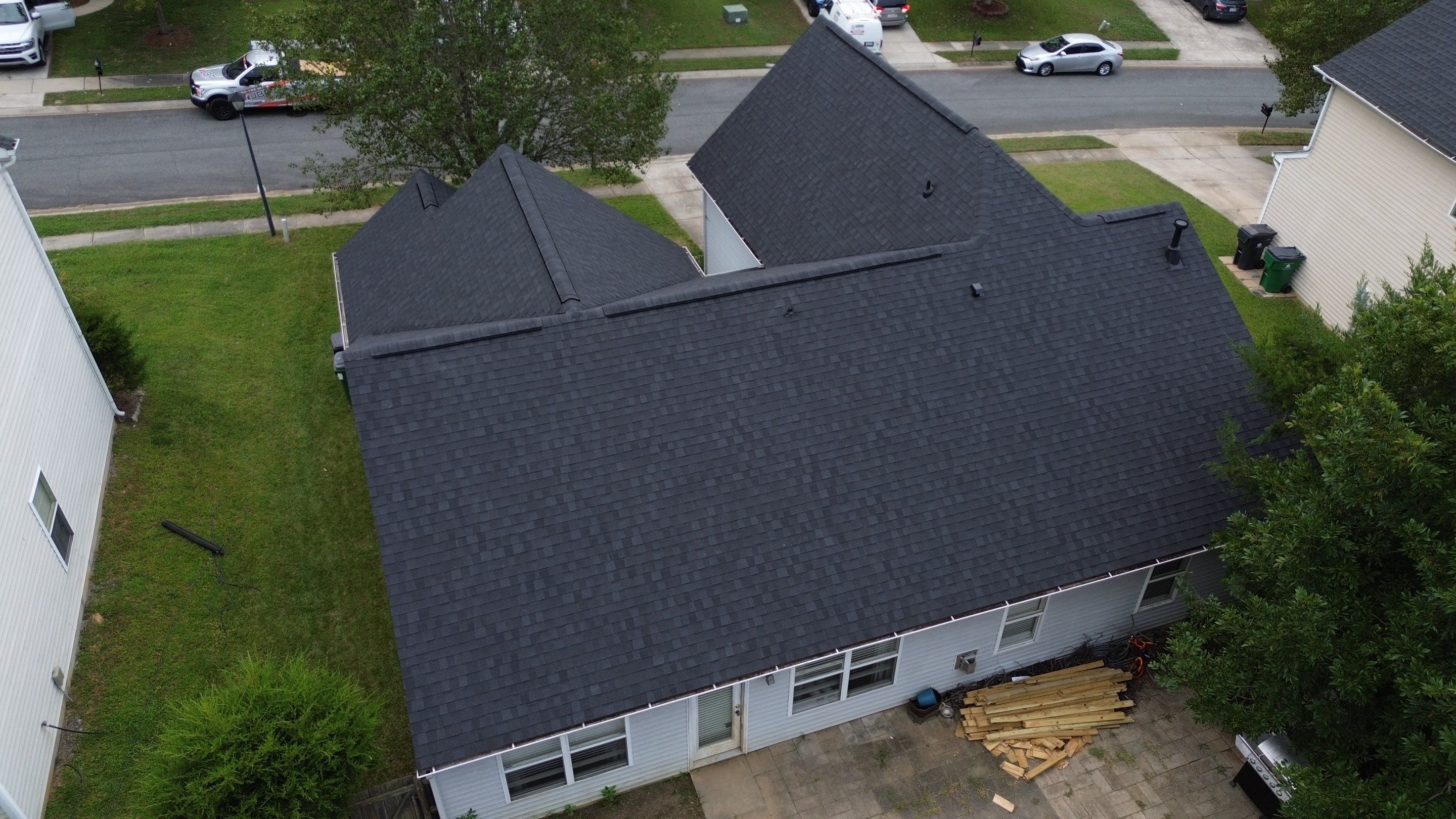 Roof and gutter replacement by wind damage by Just Brilliant Restoration JBR