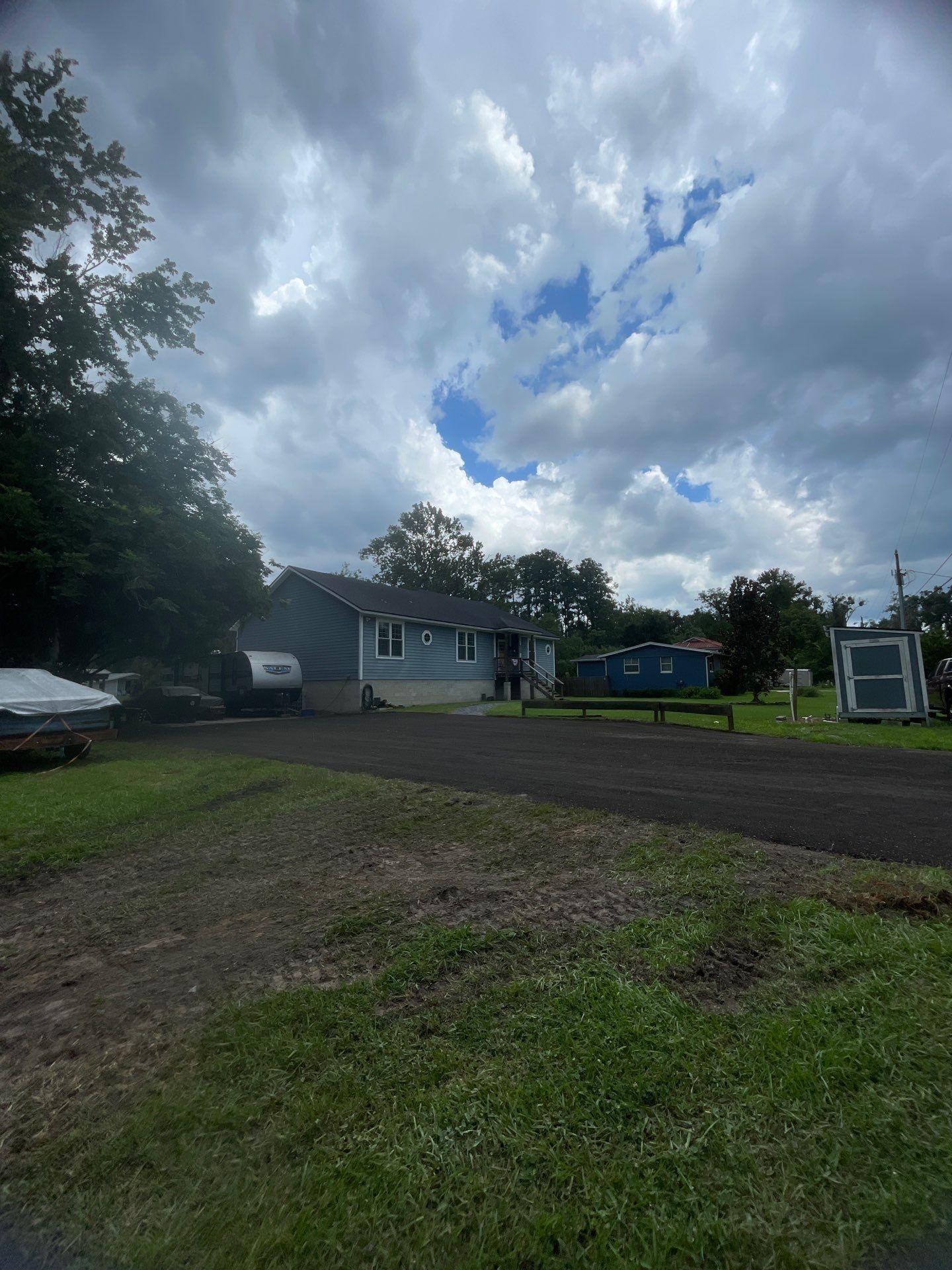 Residential Asphalt Millings Driveway Installation in Green Cove Springs by Burlington Concrete & Asphalt Inc 