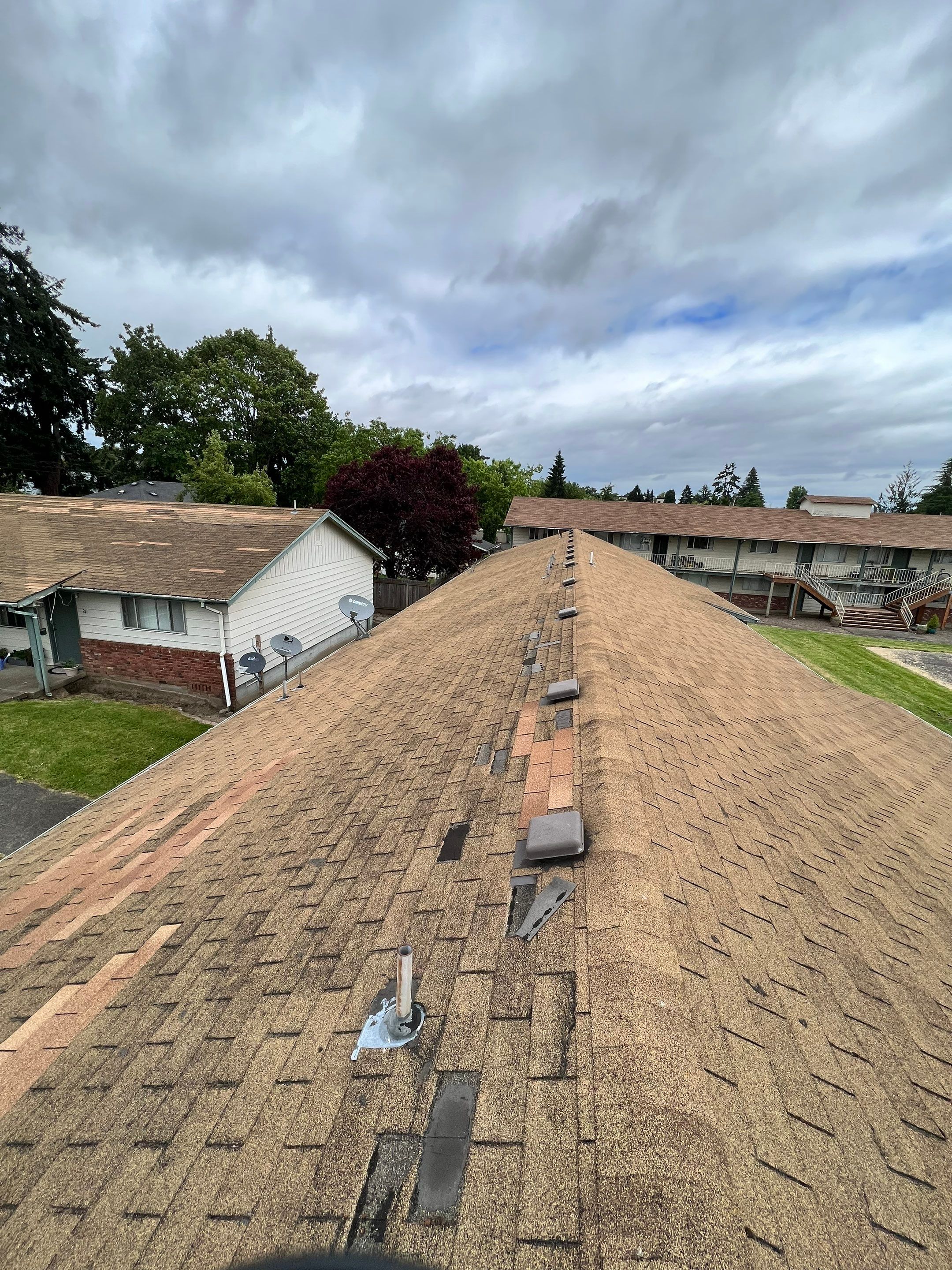 Residential Roofing Installation using IKO Dynasty (Color: Brownstone) by Orezona Building & Roofing Company, Inc.