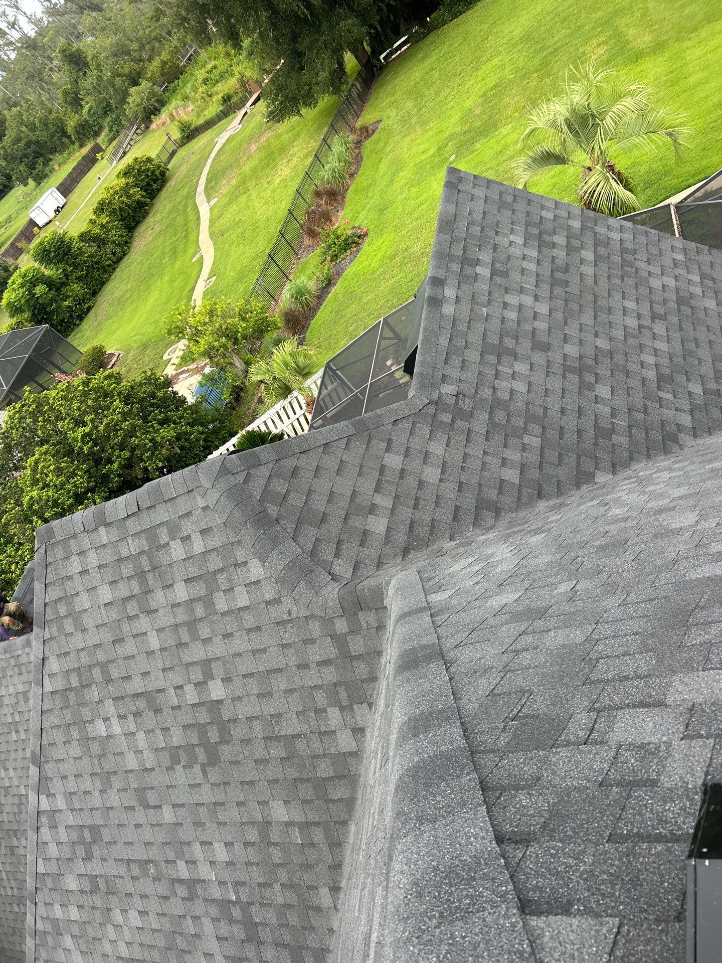 Residential Roofing Installation with Black Shadow Shingles in Clermont by Pinnacle Roofing Group