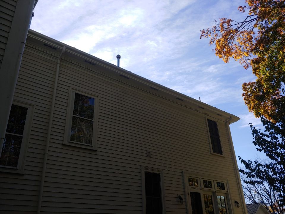 Winchester, MA Gutter Installation using 4x5 FiberGlass Gutter with Moulding by Gutter Pro Enterprises