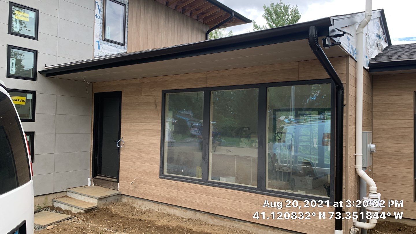 Black Gutters in wesport by A Plus Exterior