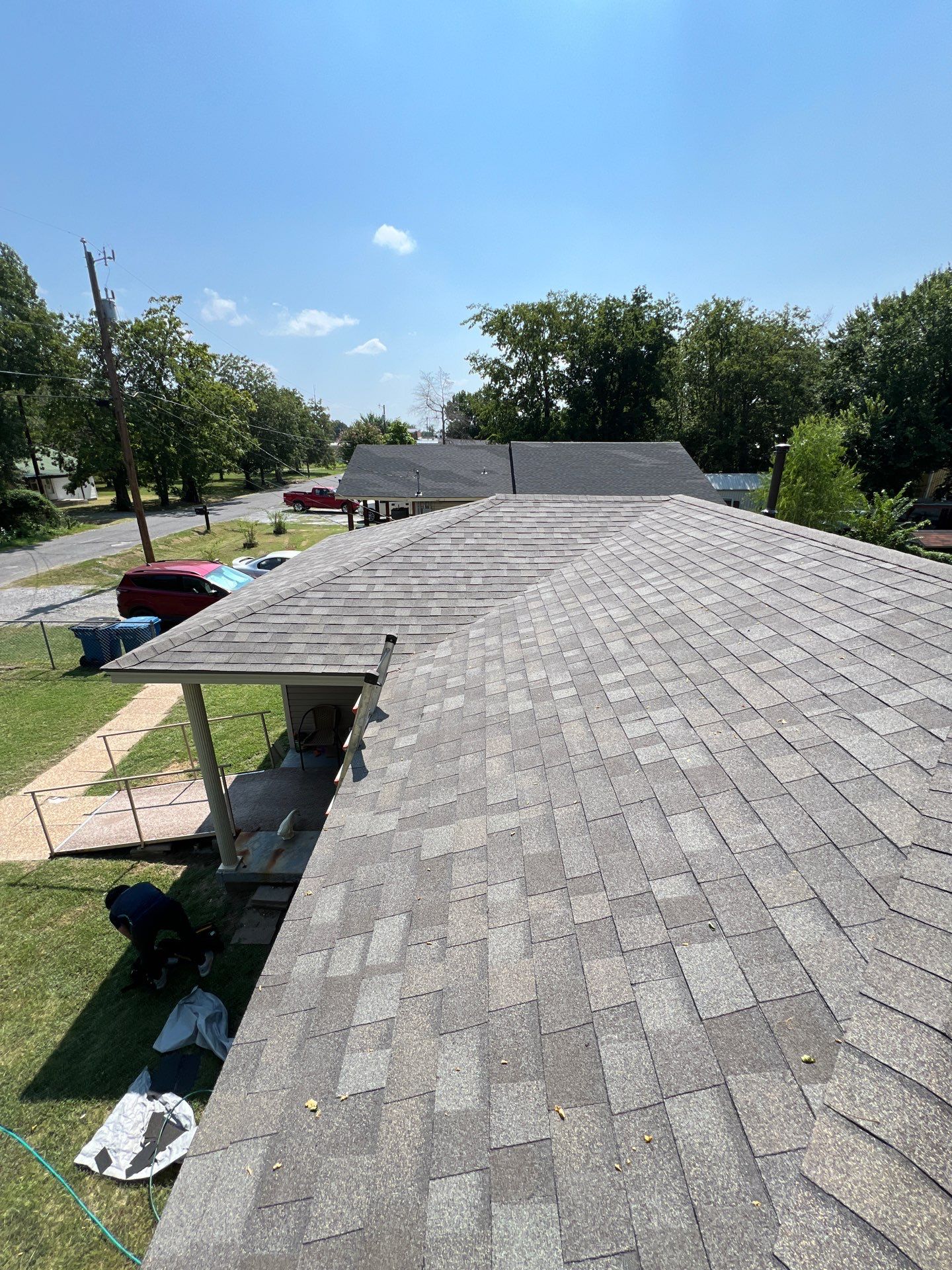 Hail damage & tornado damage restoration.  by In & Out Construction & Remodeling, LLC