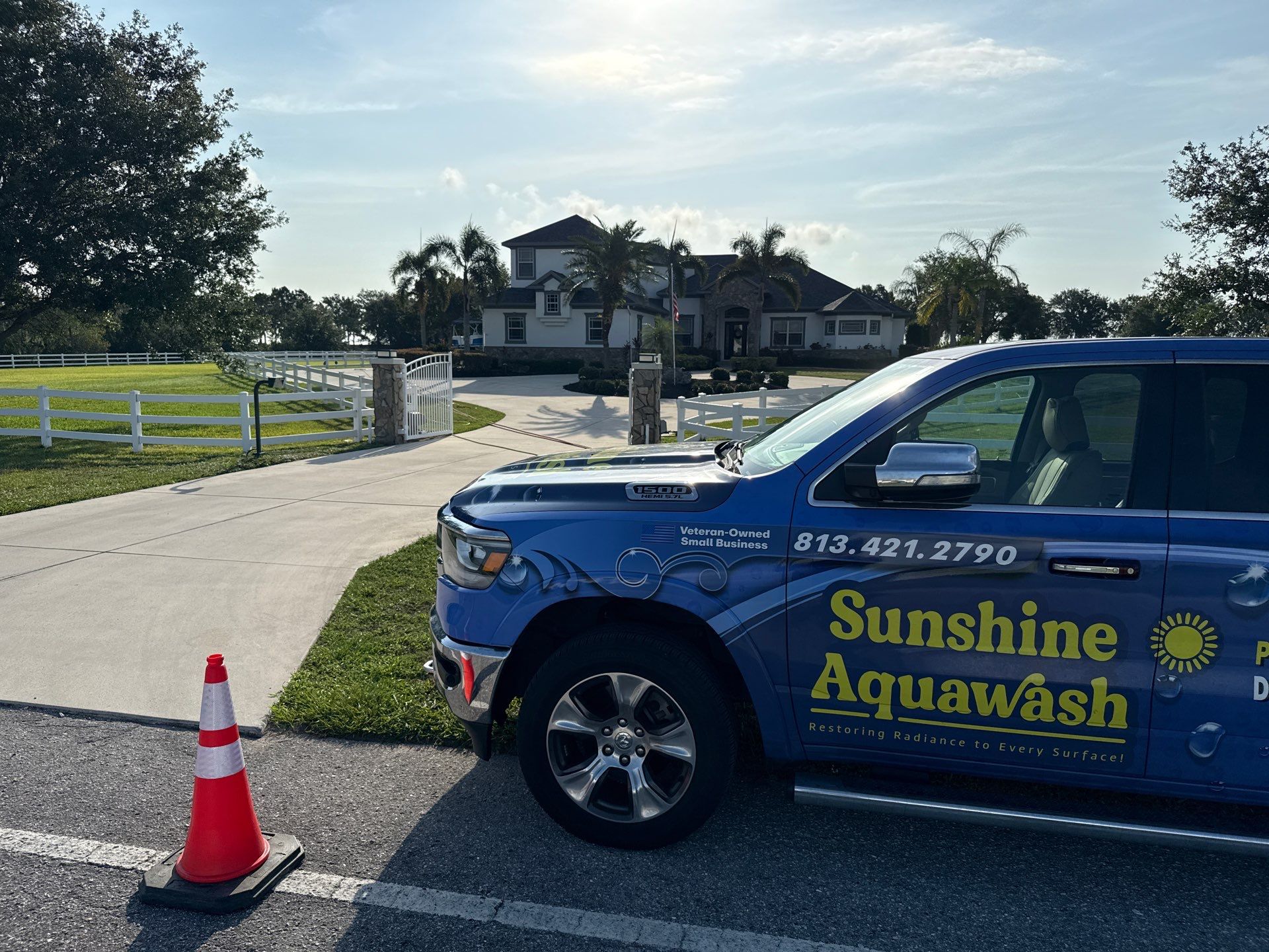 Comprehensive Exterior Cleaning for 2-Story Home in Foxbrook Community – Parrish, FL by Sunshine AquaWash