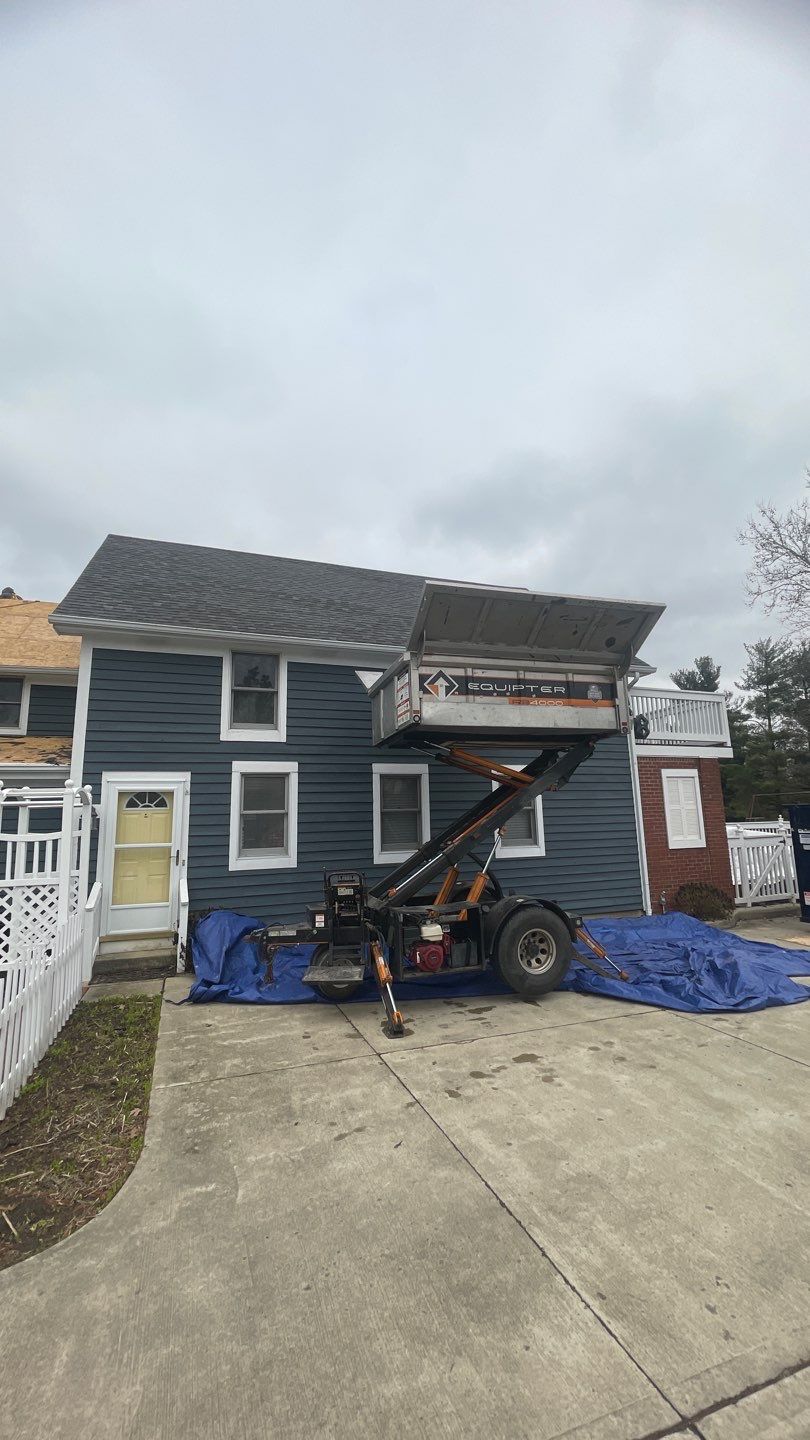Residential Roofing Installation using GAF Timberline HDZ Williamsburg Slate  by Nitro Roofing and Construction