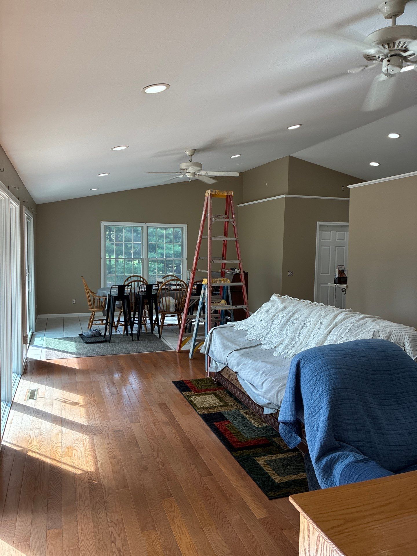 Neutral Interior Wall Repainting and Color Transformation in Whitehall Michigan by Gordon Painting