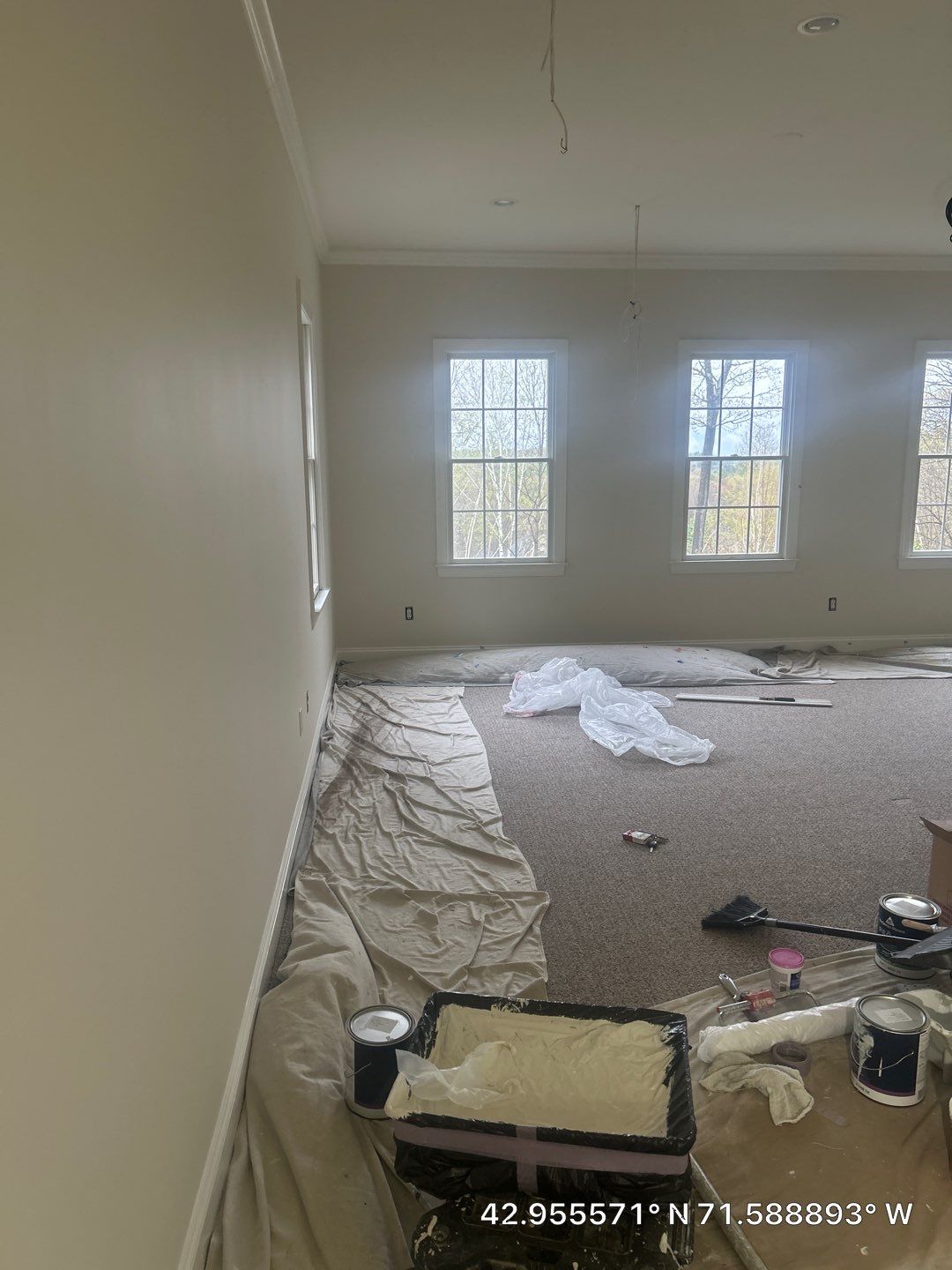Full Interior Painting and Drywall Restoration in Bedford, New Hampshire by The Persnickety Painters