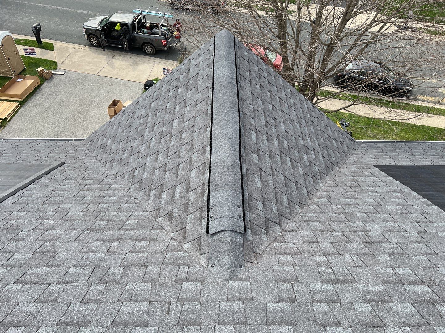 Solar Roof Replacement using GAF Timberline Solar Shingles by American Home Contractors