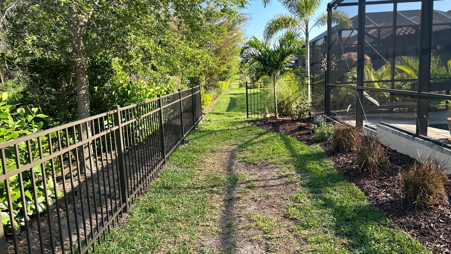 Aluminum Fence Installation using Black 3 Rail Aluminum Fence by Asap fence and gates, LLC