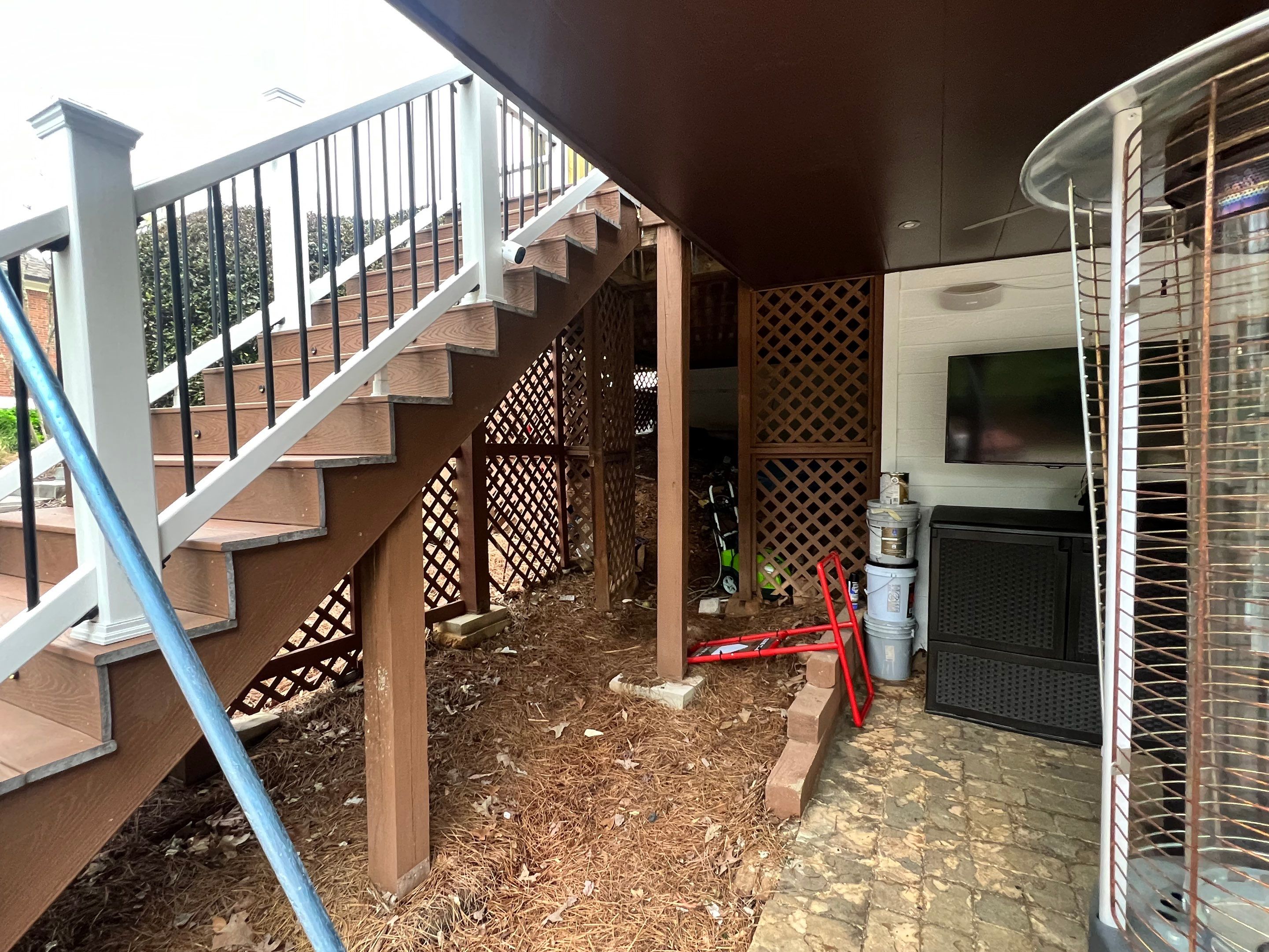 Two-Level Custom Screened Porch and Composite Deck in Alpharetta by Swift Home Renovations