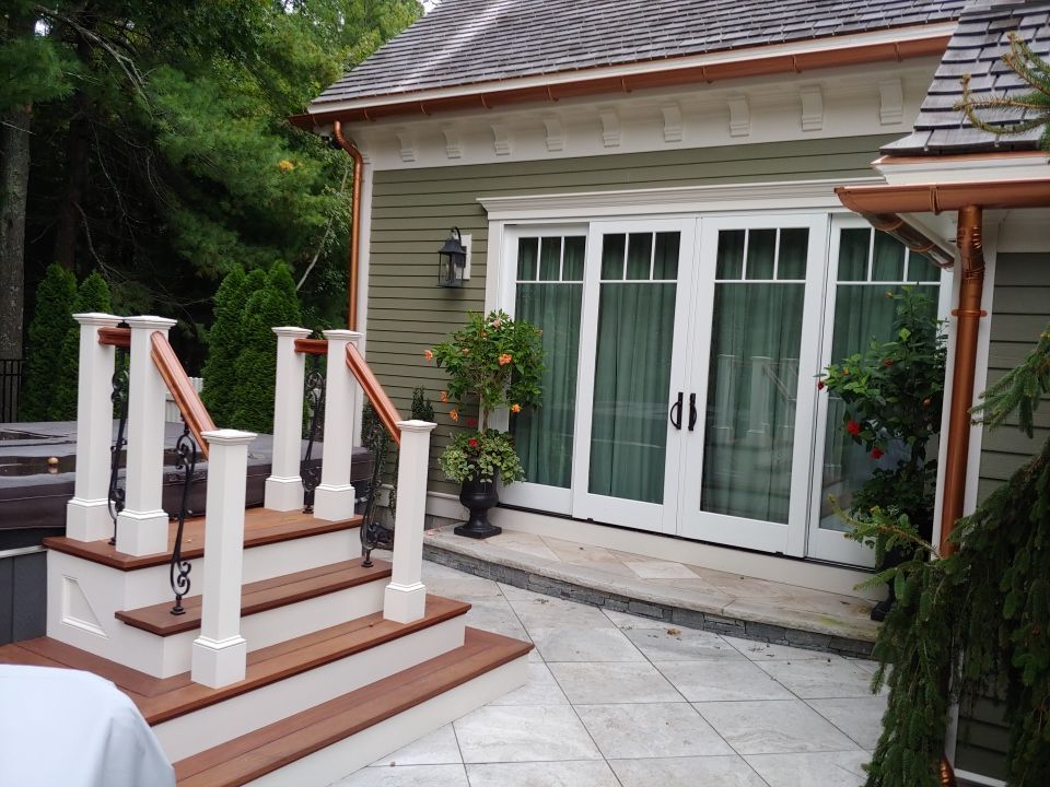 Berkley, MA Gutter Installation using 6" Coppertone Half Round Aluminum Gutter by Gutter Pro Enterprises