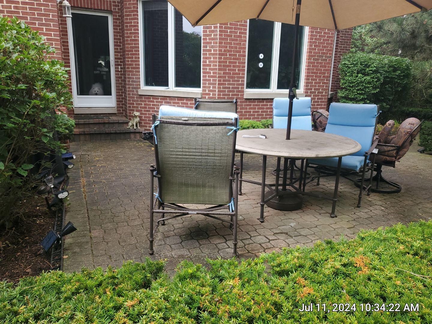 Brick paver repair, clean and seal by Northern Power Washing LLC.