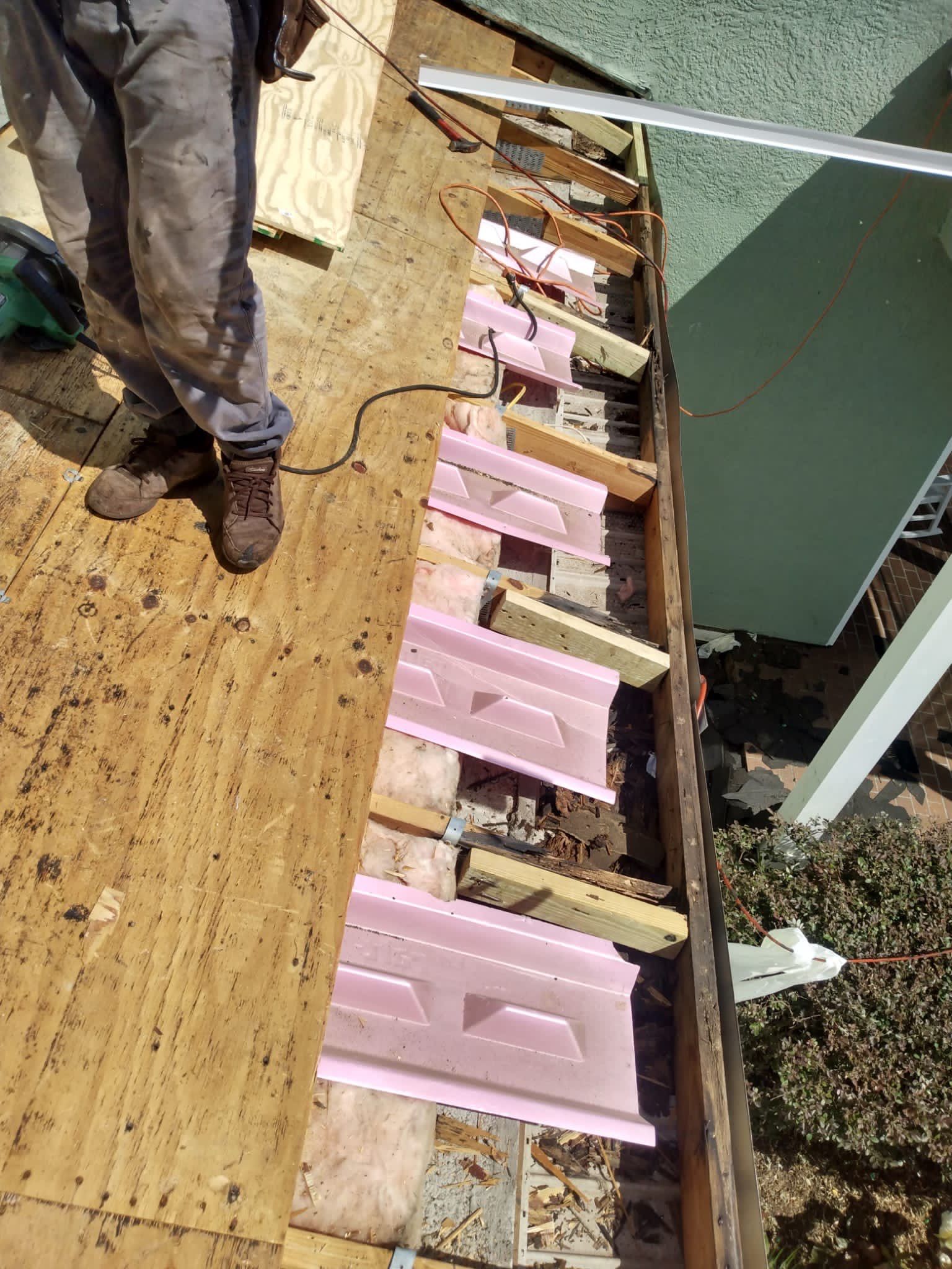 Residential Roofing Installation using GAF HDZ Shingles by Protek Roofing Heating Air & Solar