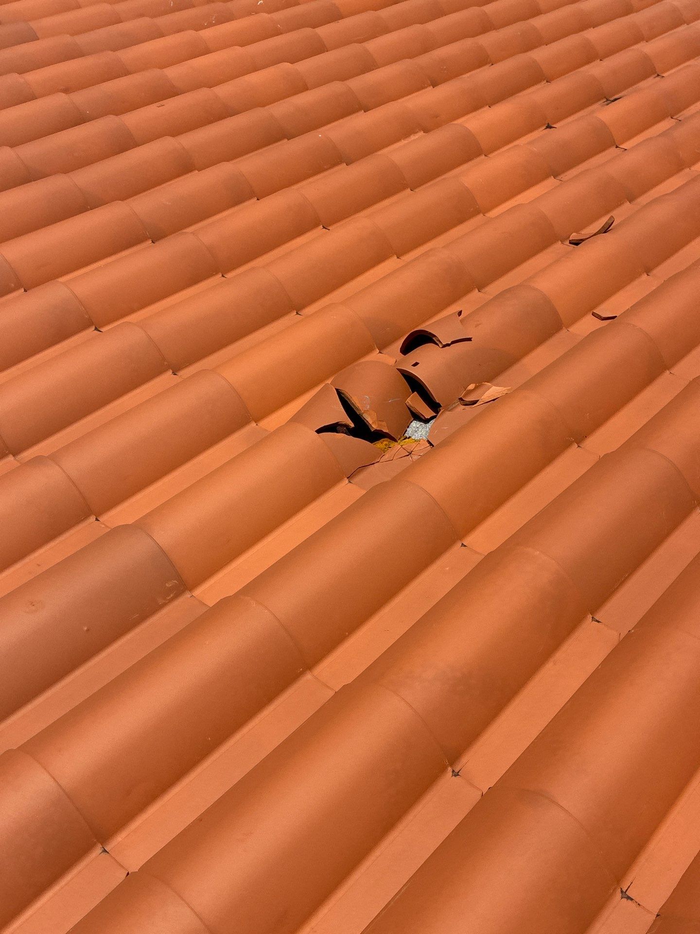 Terracotta Barrel Tile Repair and Skylight Sealing in Boca Raton by Aastro Roofing