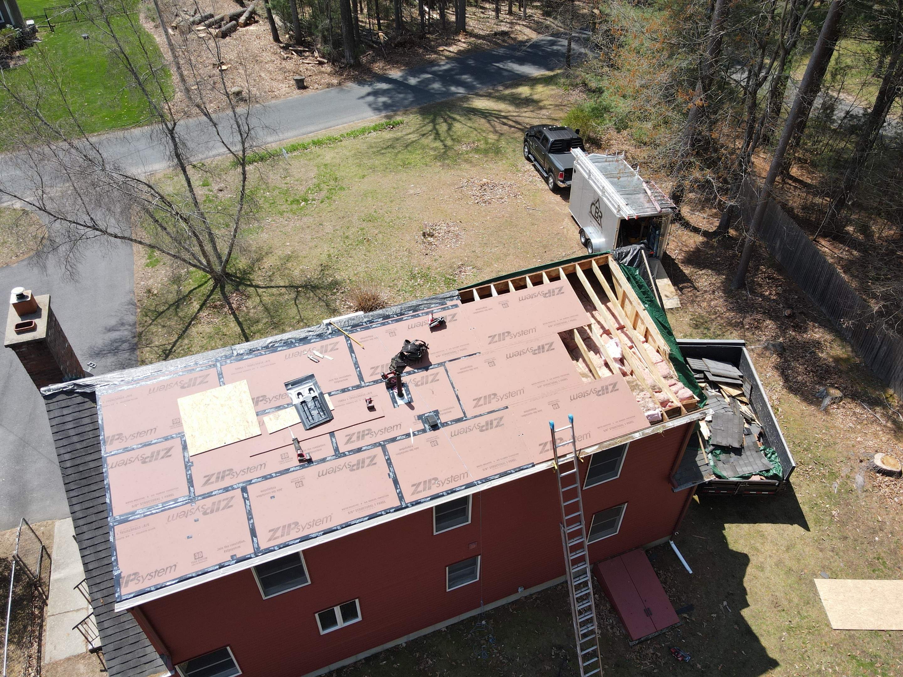 Tree Damage/Roof Repair by Chagnon Building & Remodeling LLC