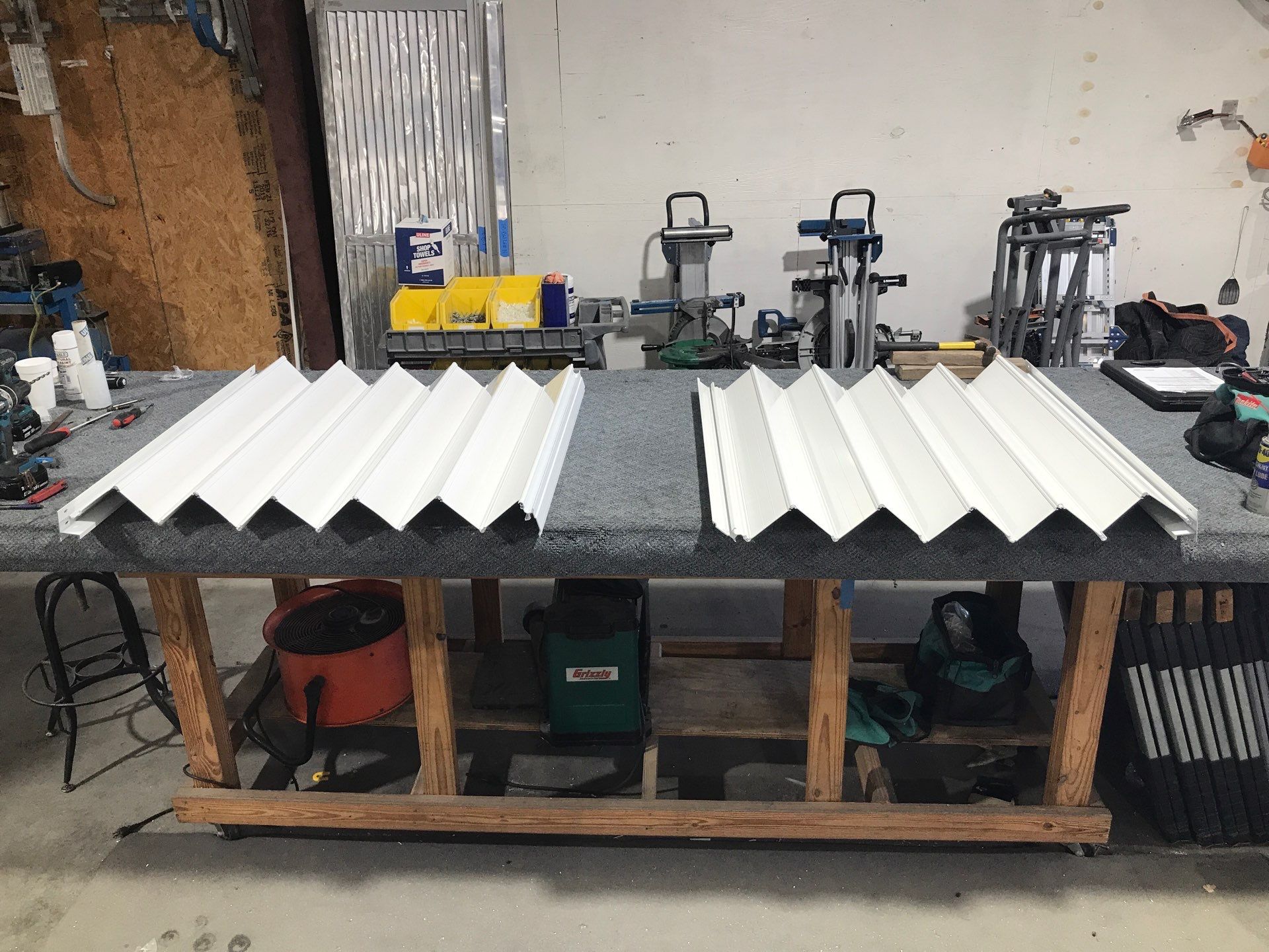 Residential Accordion Hurricane Shutter Installation in Fountain, Florida by Brannan Aluminum Inc.