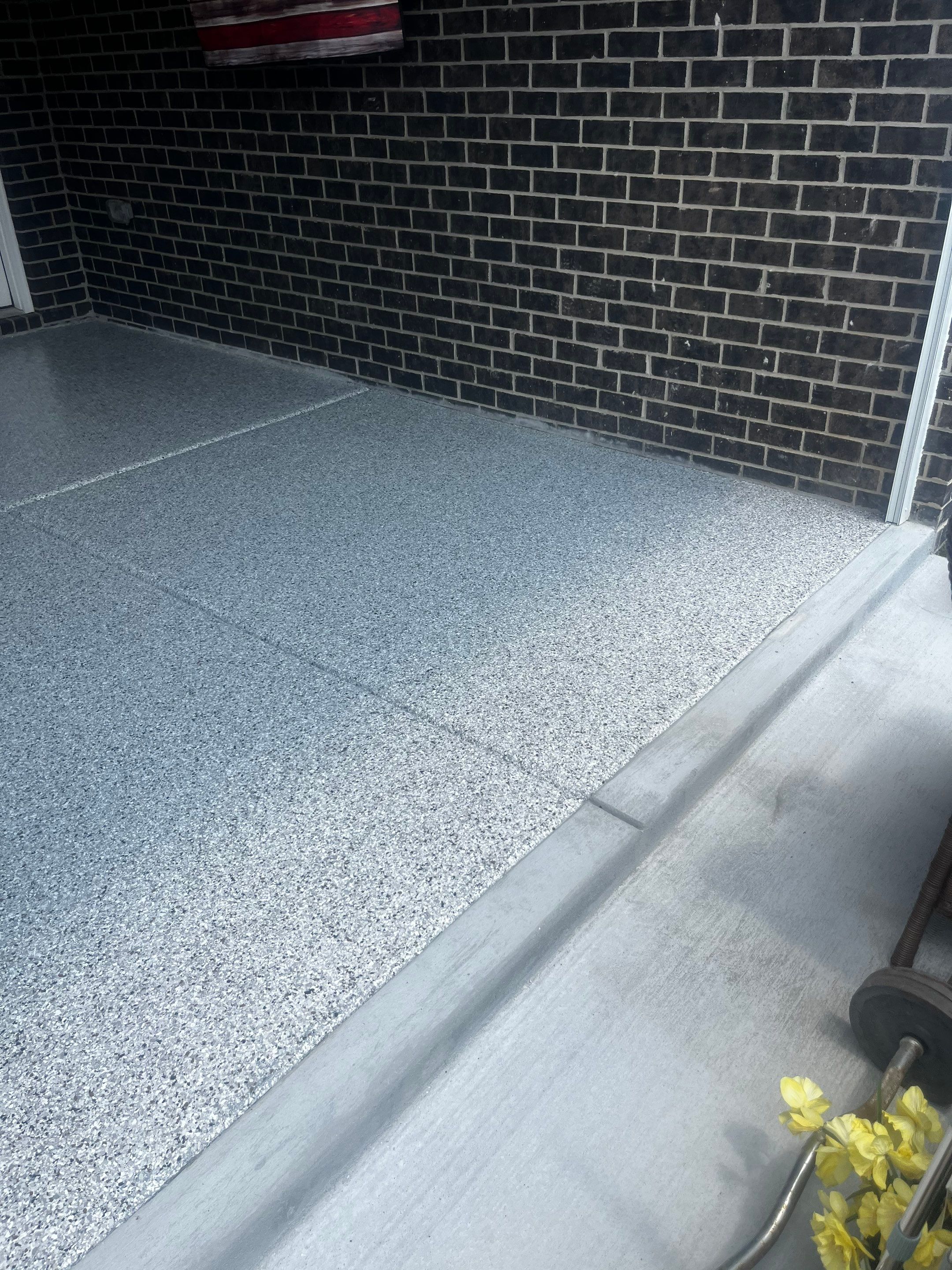 Patio Floor Coating using Coyote by My Garage Floor Guys