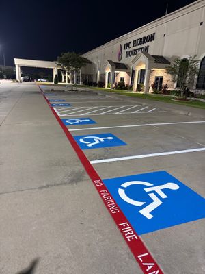 Houston Commercial Parking Lot Striping and ADA Compliance Services
