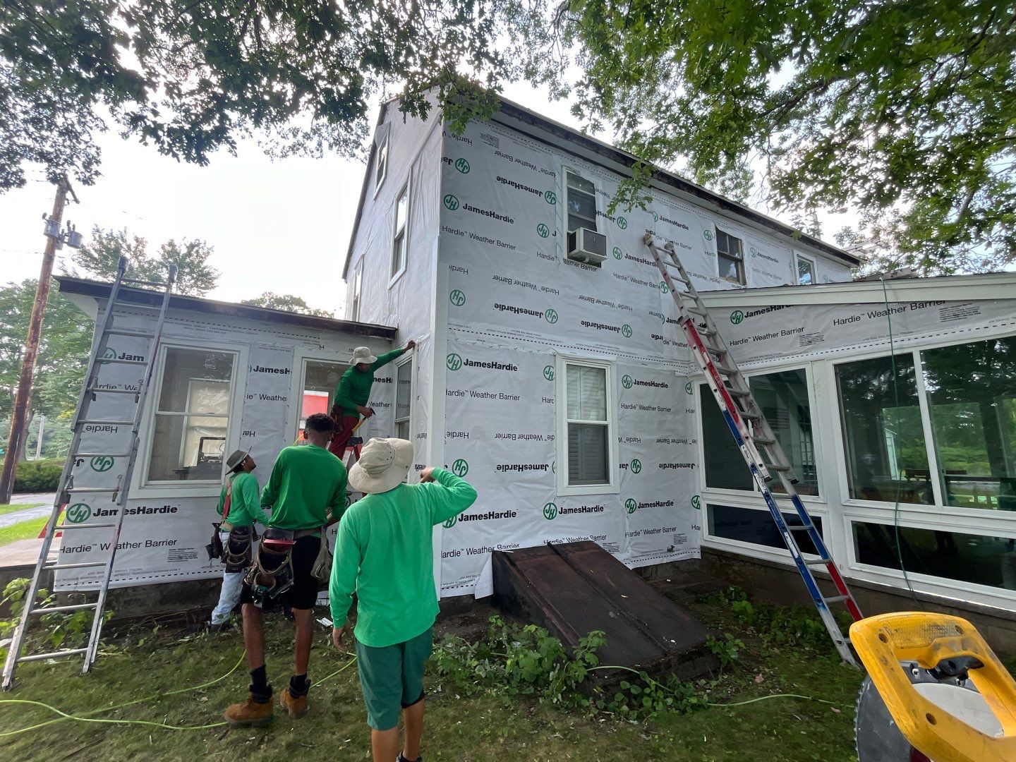 James Hardie Lap Siding Installation in Chelmsford, MA by Mighty Dog Roofing of Greater Middlesex County