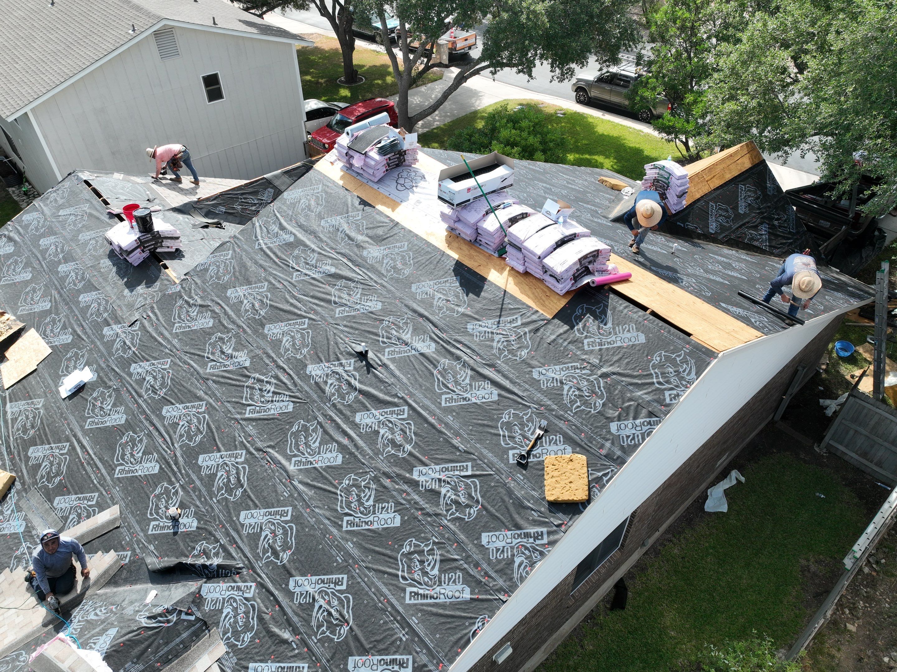 Residential Roof Replacement using Owens Corning 30 year Architectural Shingles by Premier Roofing and Contracting