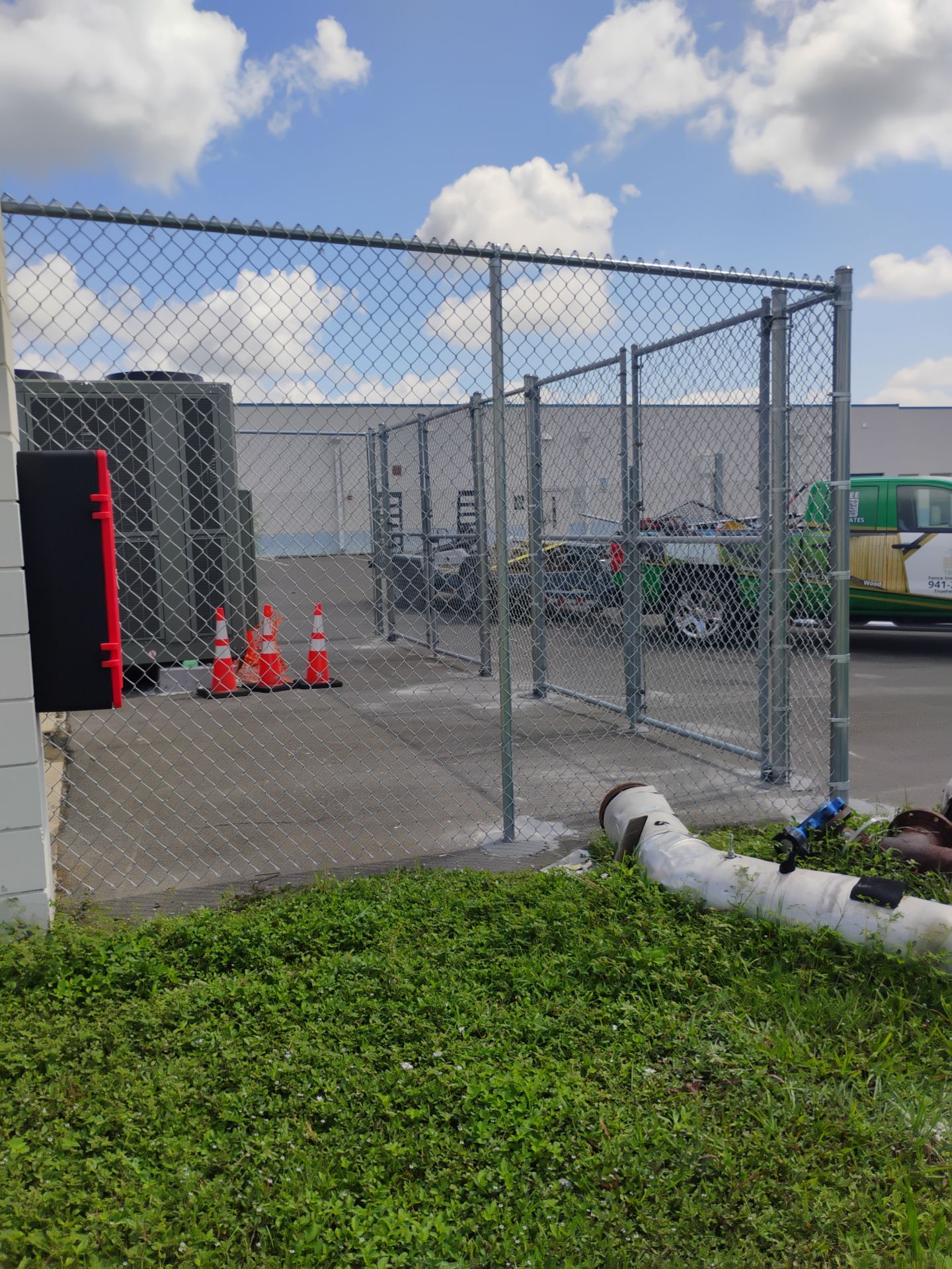 Secure Chain Link Equipment Enclosure Installation in North Port by True Fence LLC