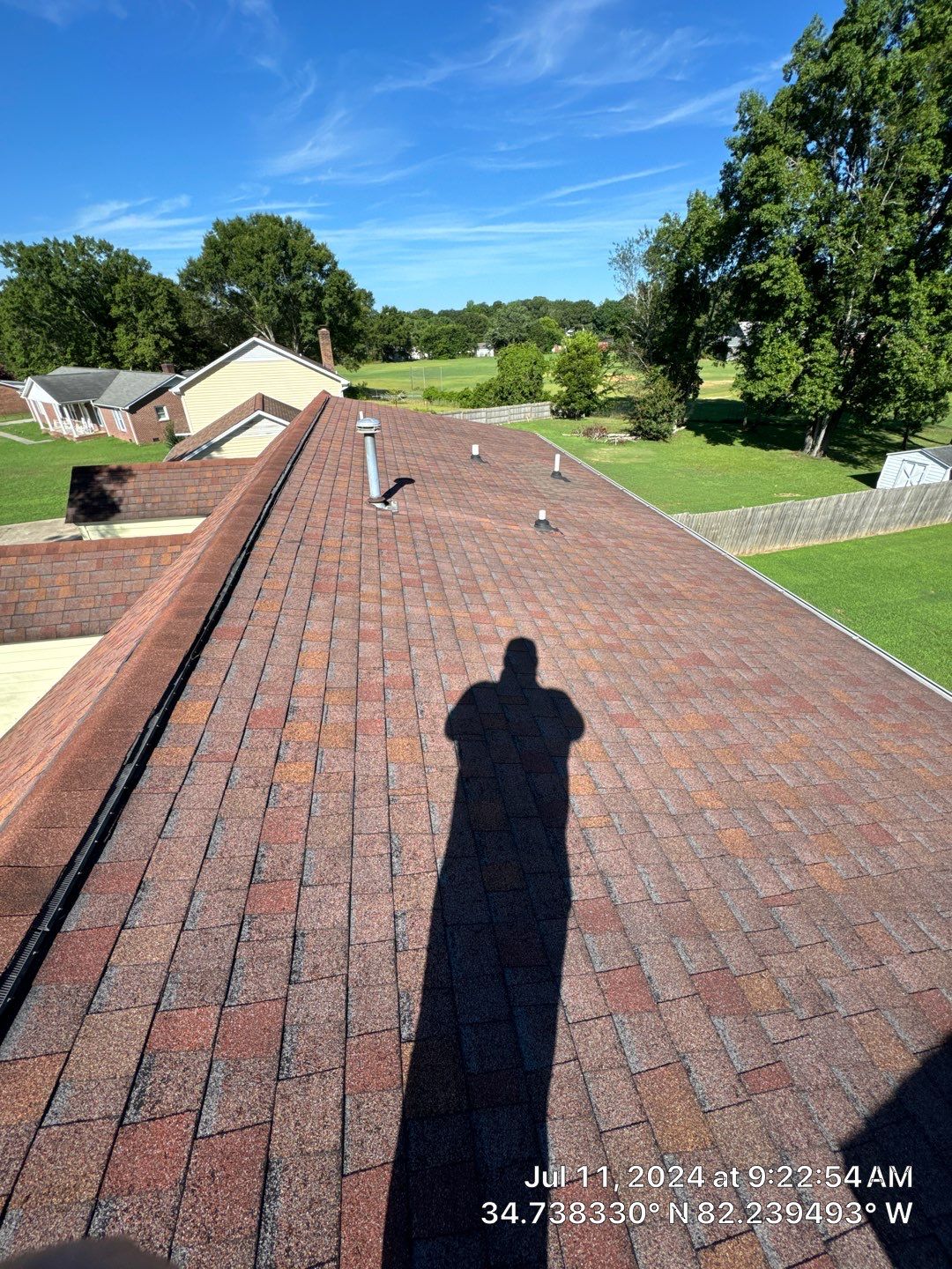 Architectural Shingle Roof Replacement and Chimney Flashing in Simpsonville by Roofers LLC