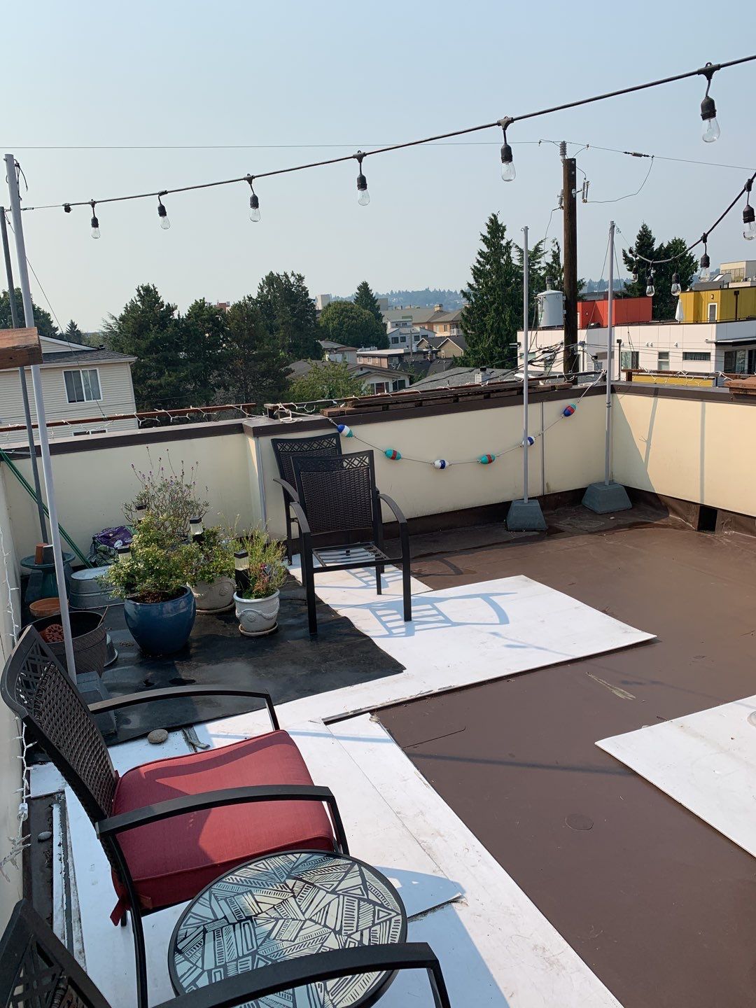 Ballard Rooftop Deck using IPE Tiles by Alki deck builders