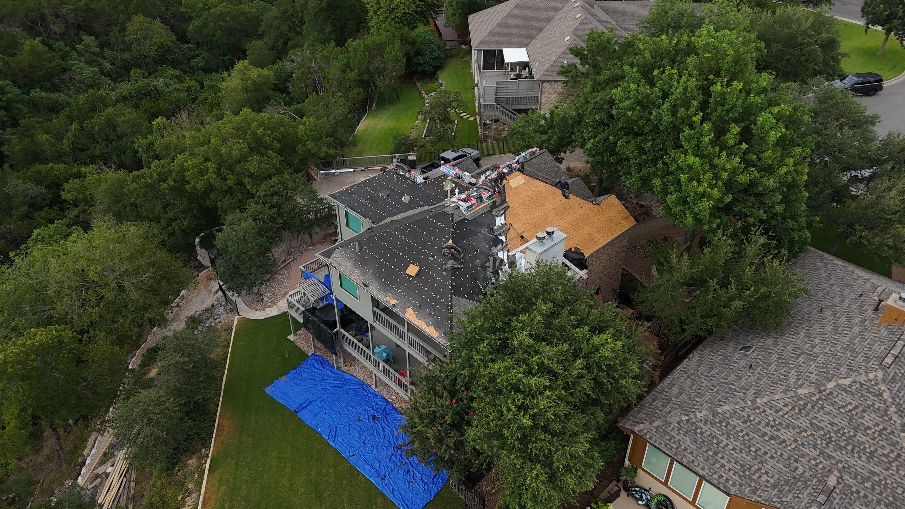 Residential Construction using GAF - UHDZ - Weathered Wood by Action Exteriors Austin