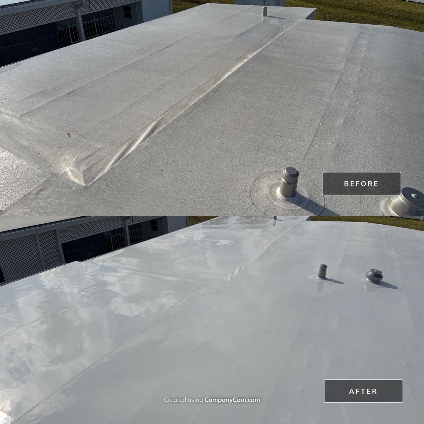 Mobile Home Soft Wash & TPO Roof Cleaning in Leisure Lake Mobile Home Park – Palmetto, FL by Sunshine AquaWash