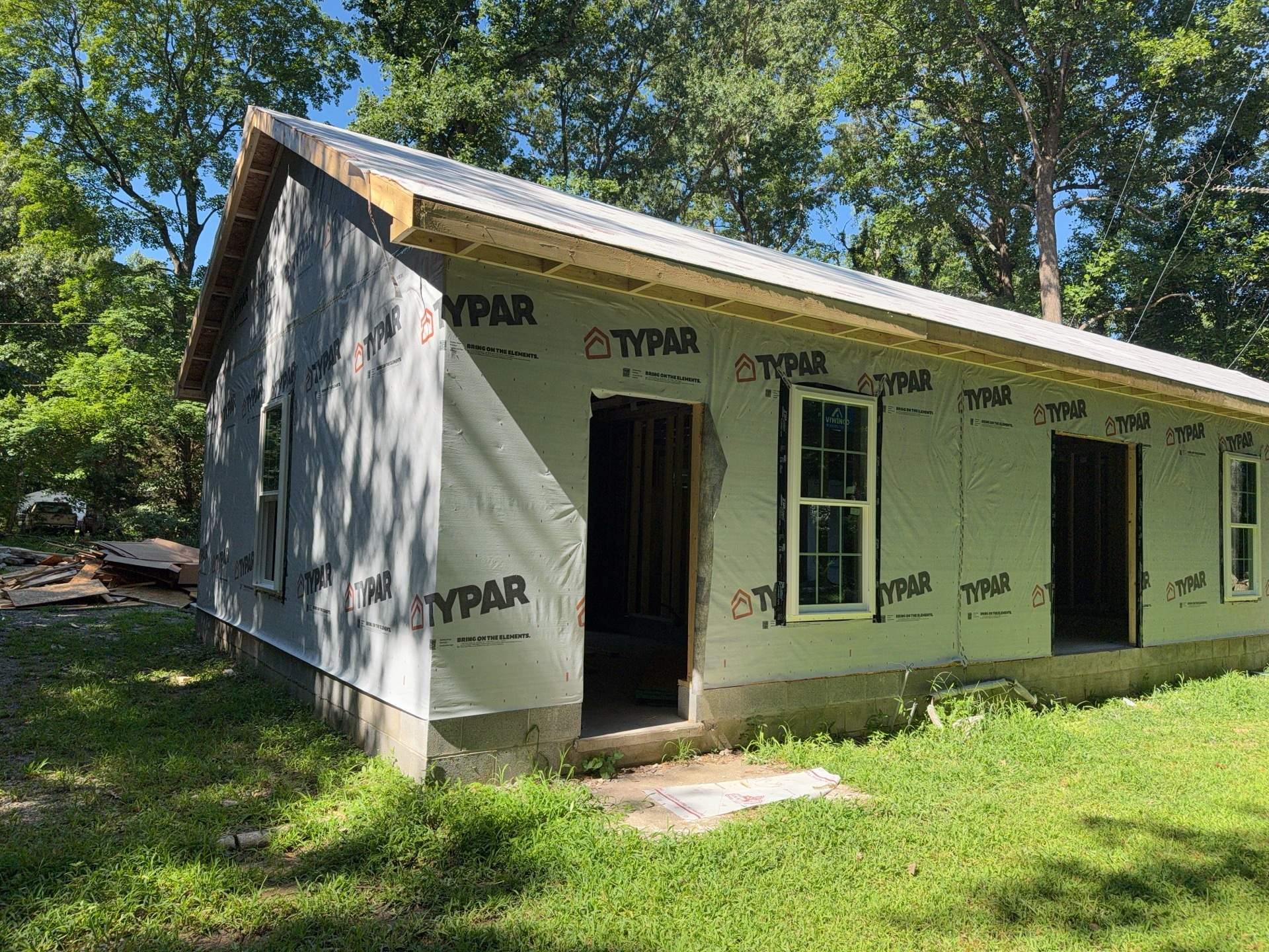 Single-Story New Construction Vinyl Siding Install in Gloucester by Cade Construction