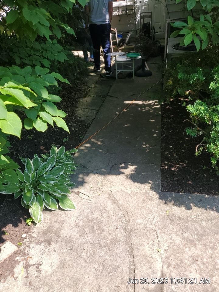 natural stone cleaning using Algaecide, soft wash soap by Northern Power Washing LLC.