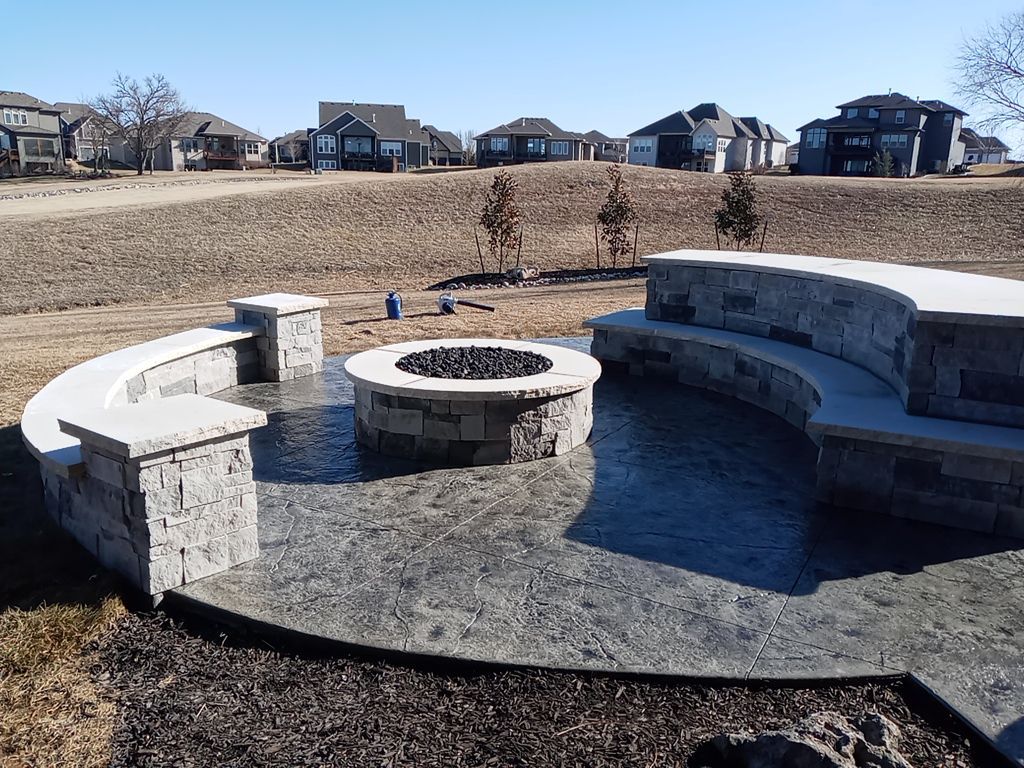 Golf Course Back Yard by LAND ESCAPES LLC