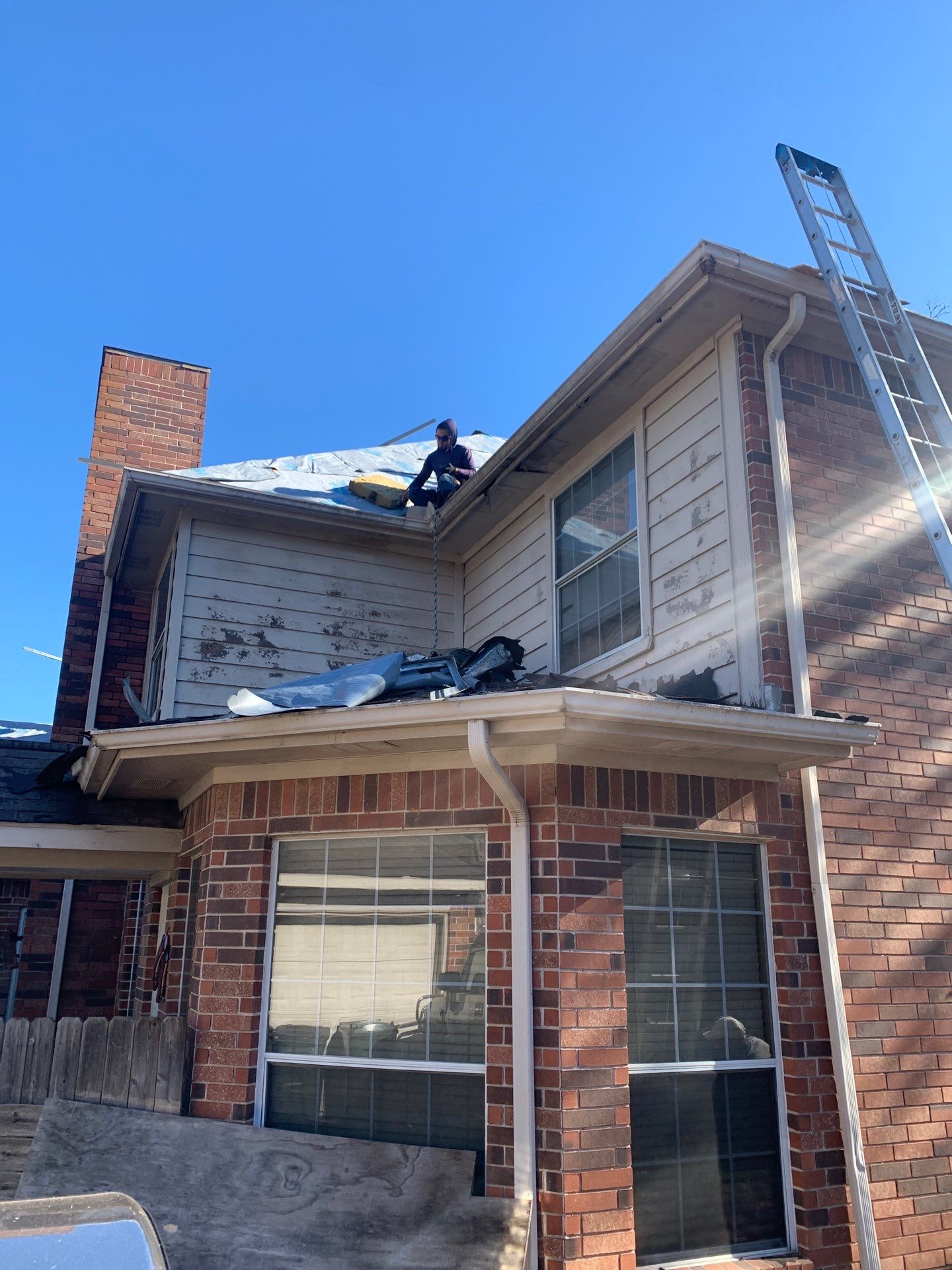 Residential Roof Replacement using GAF HDZ - Weathered Wood by Elite Roofing LLC