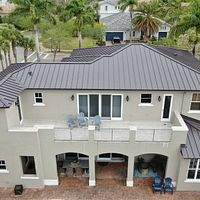 24ga 1.5" Mechanical Seam Dark Bronze by Total Roofing System The Metal Roof Experts