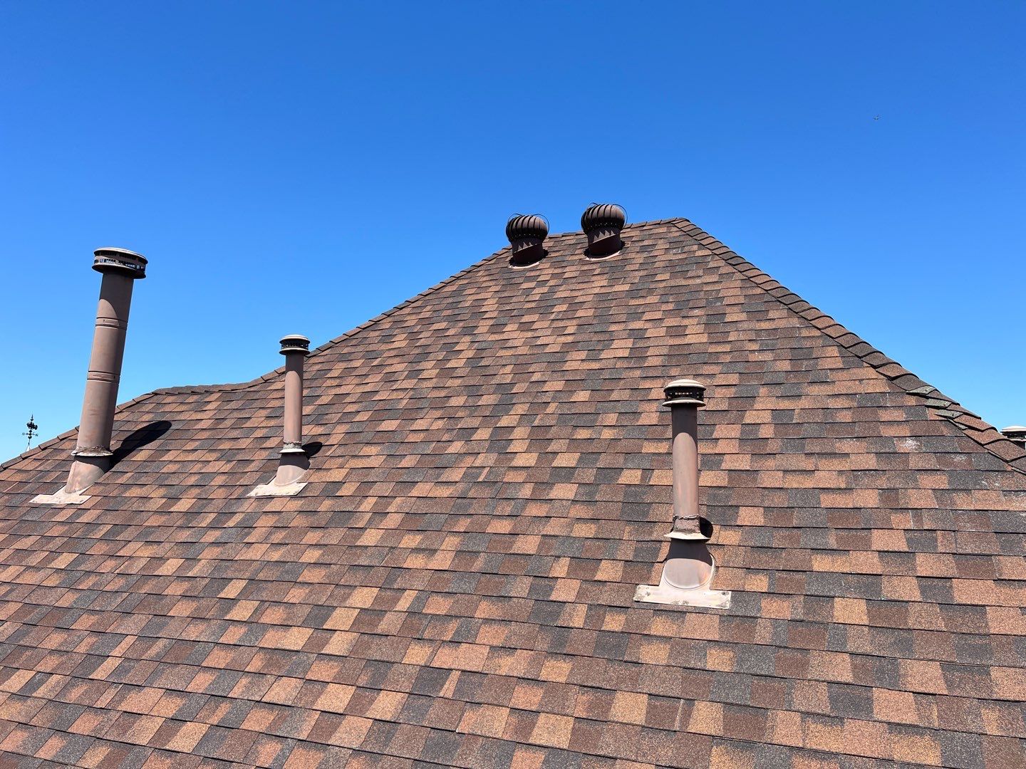 Residential Roofing Installation using Certainteed Landmark with custom Copper Turret by Becker Roofing and Exteriors