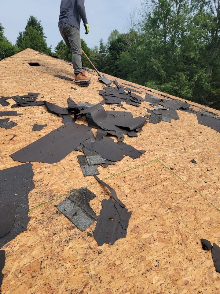 Roof Installation with GAF HDZ Timberline Shingles and Skylight Replacement in Cleveland, WI by Gellings Roofing & Siding
