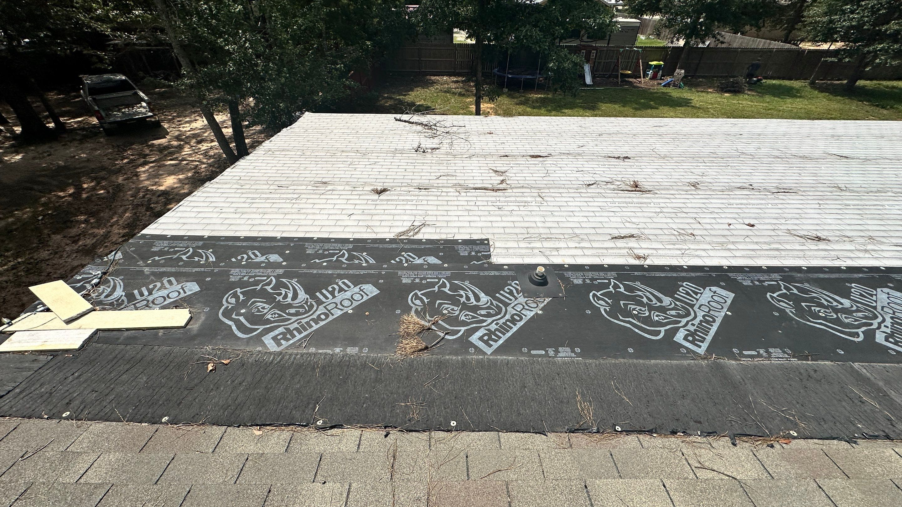Roof Replacement with Deck Repairs & Flat-Roof Section — Conroe, TX by PL Roofing & SB Roofing, LLC.