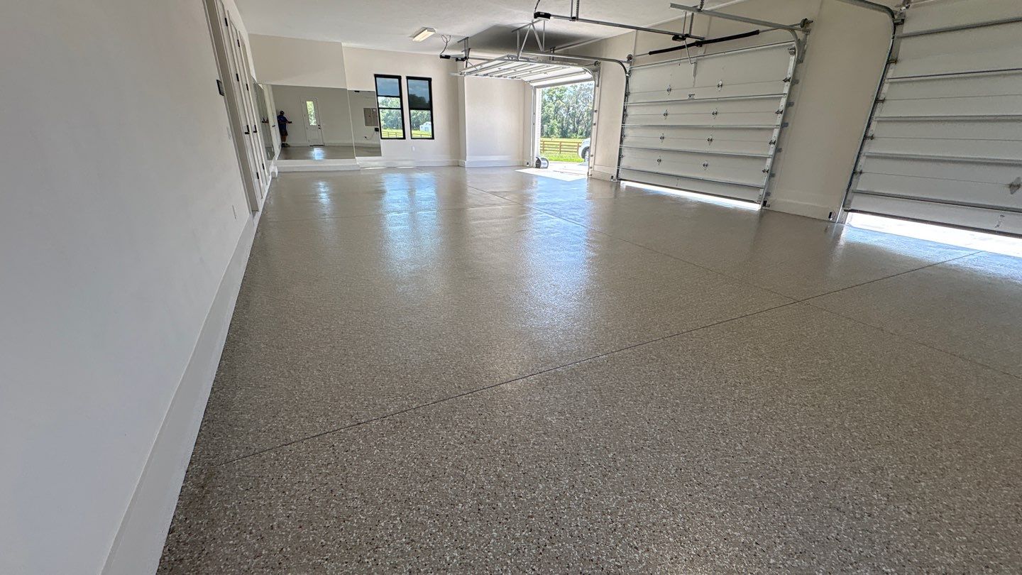 Project in Newberry, FL by Cross Creek Concrete Coatings