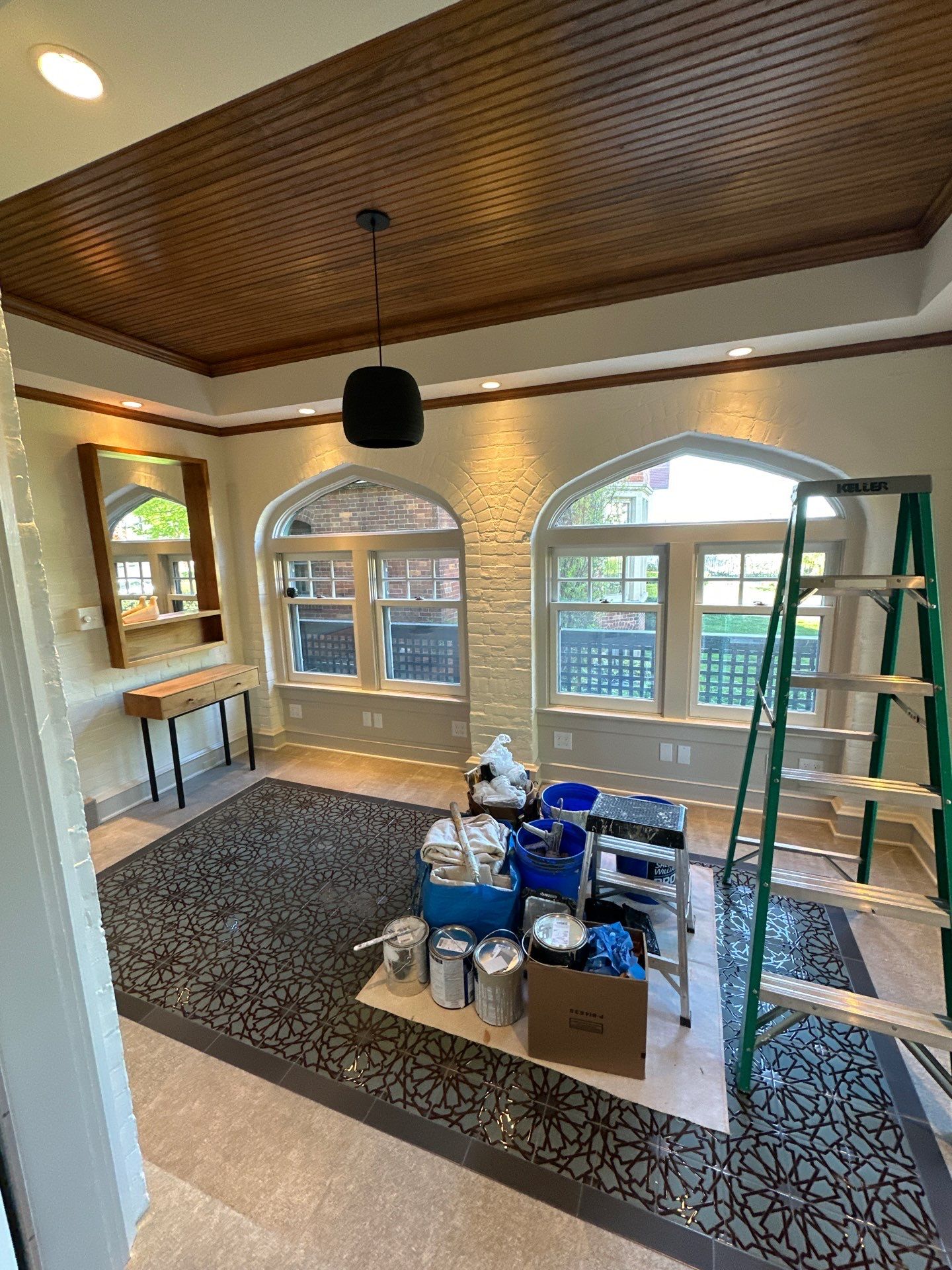 Entryway Painting – Walls, Ceiling, Baseboards & Crown Molding by OCS Contracting Services
