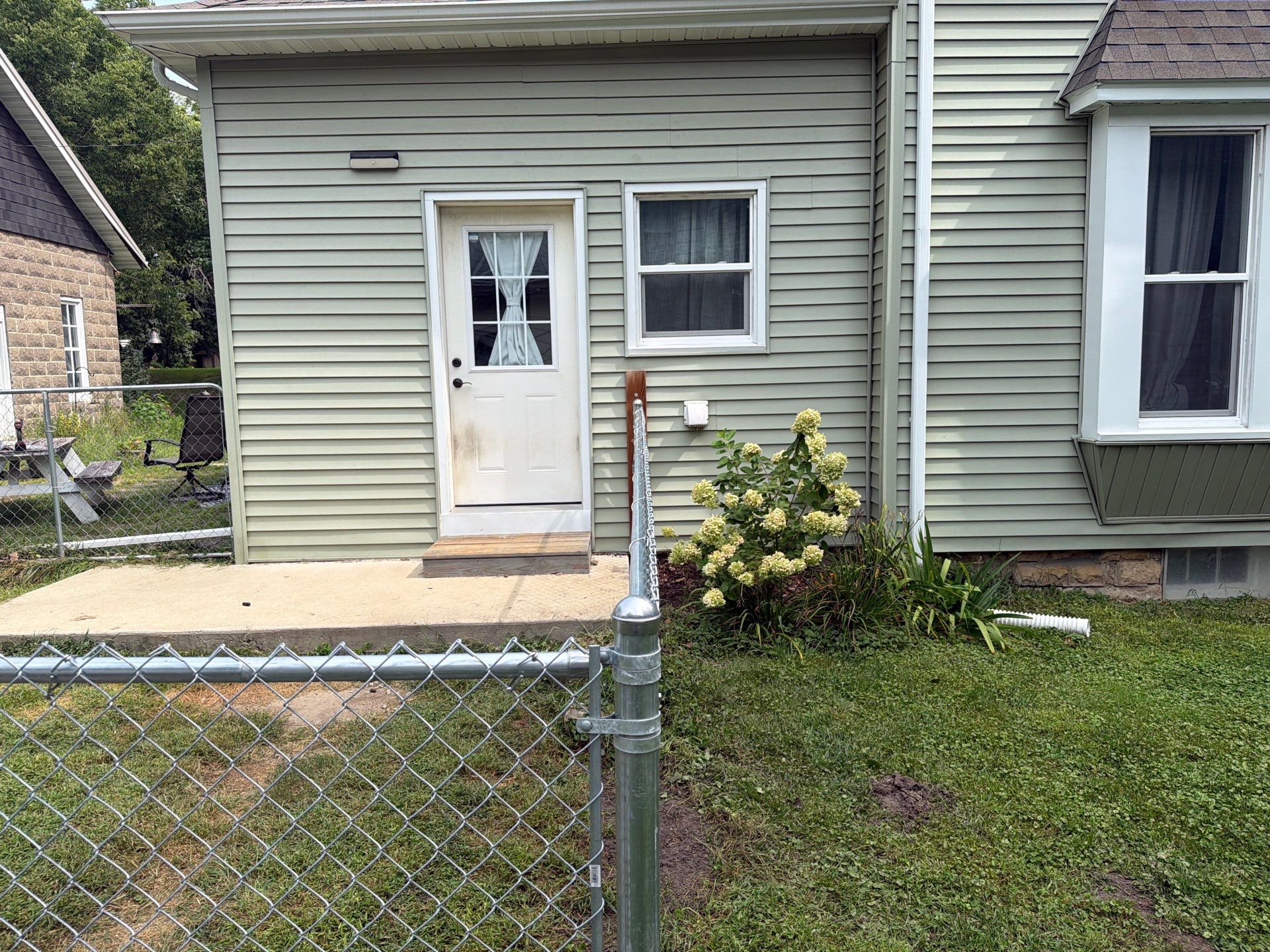 Galvanized Chain Link Fence and Gate Installation in La Porte City by Perfect Picket Fence and Stain