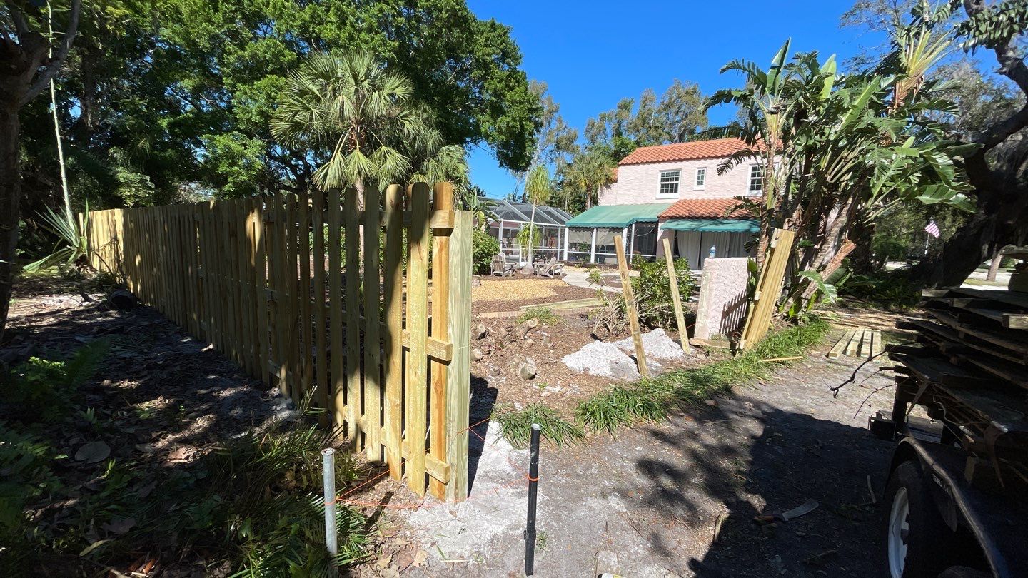 Wood Fence Installation using Shadowbox Wood Fence by Asap fence and gates, LLC