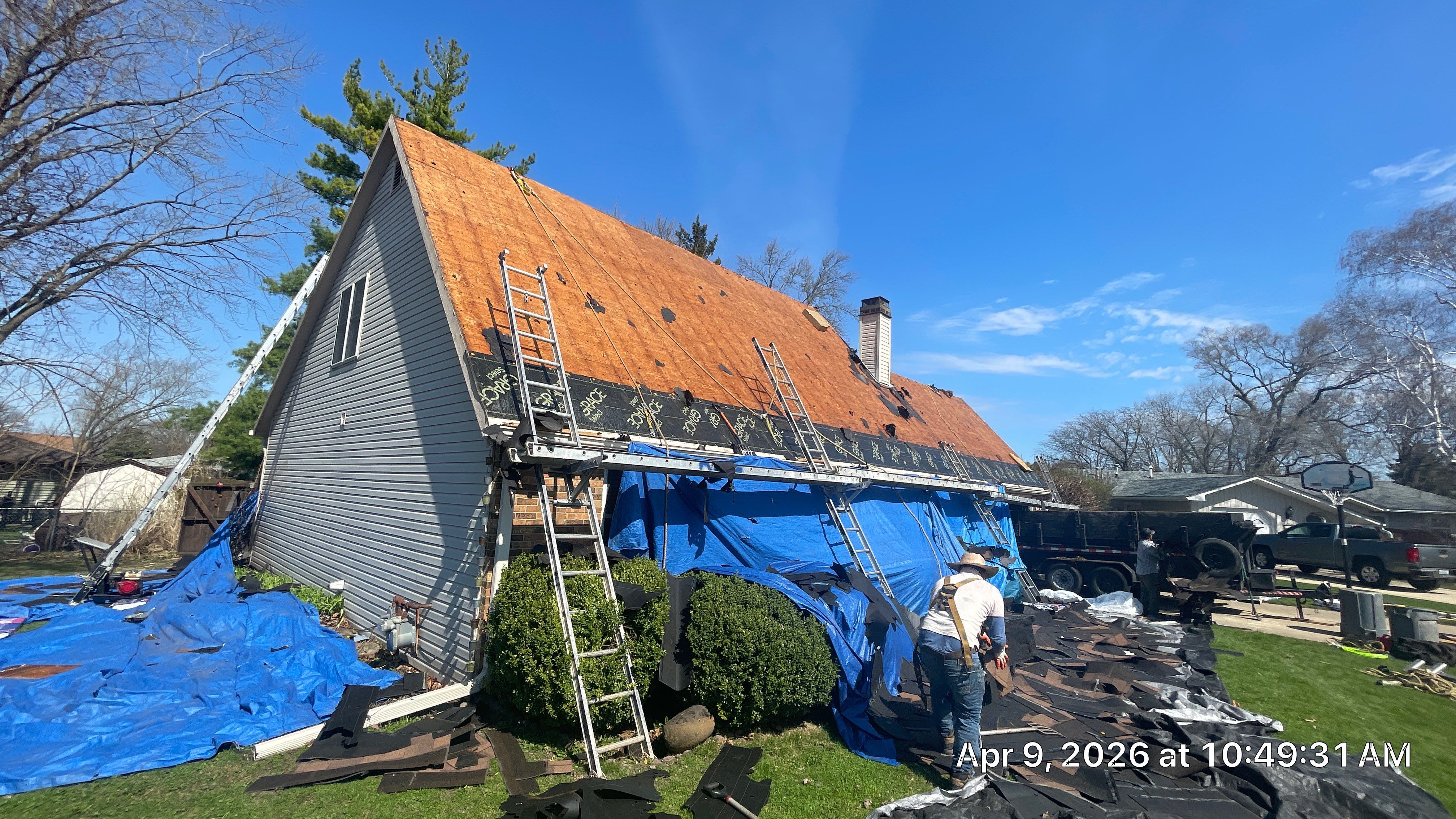 Roof replacement by Optimal Home Improvement 