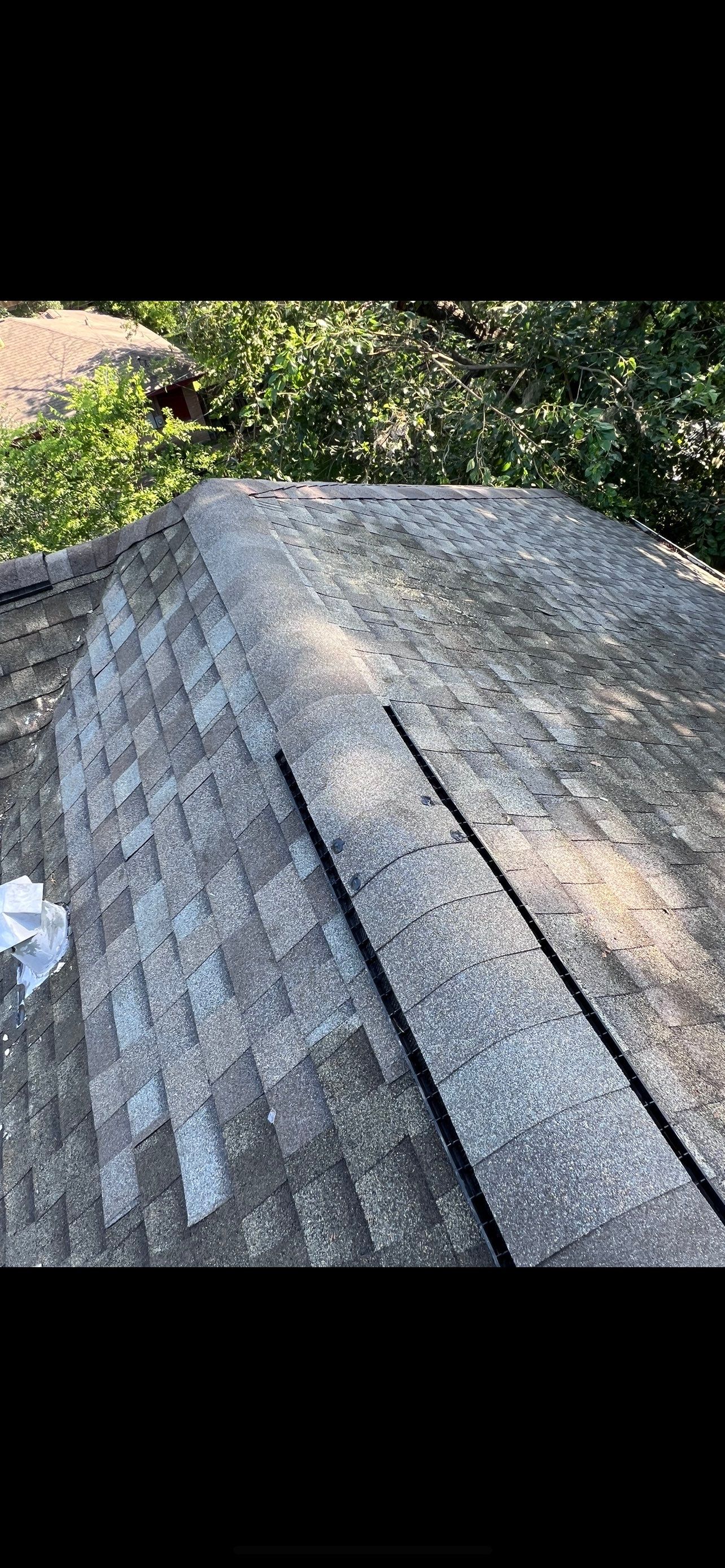 Hail Damage using Metal by Roof Repair Services LLC