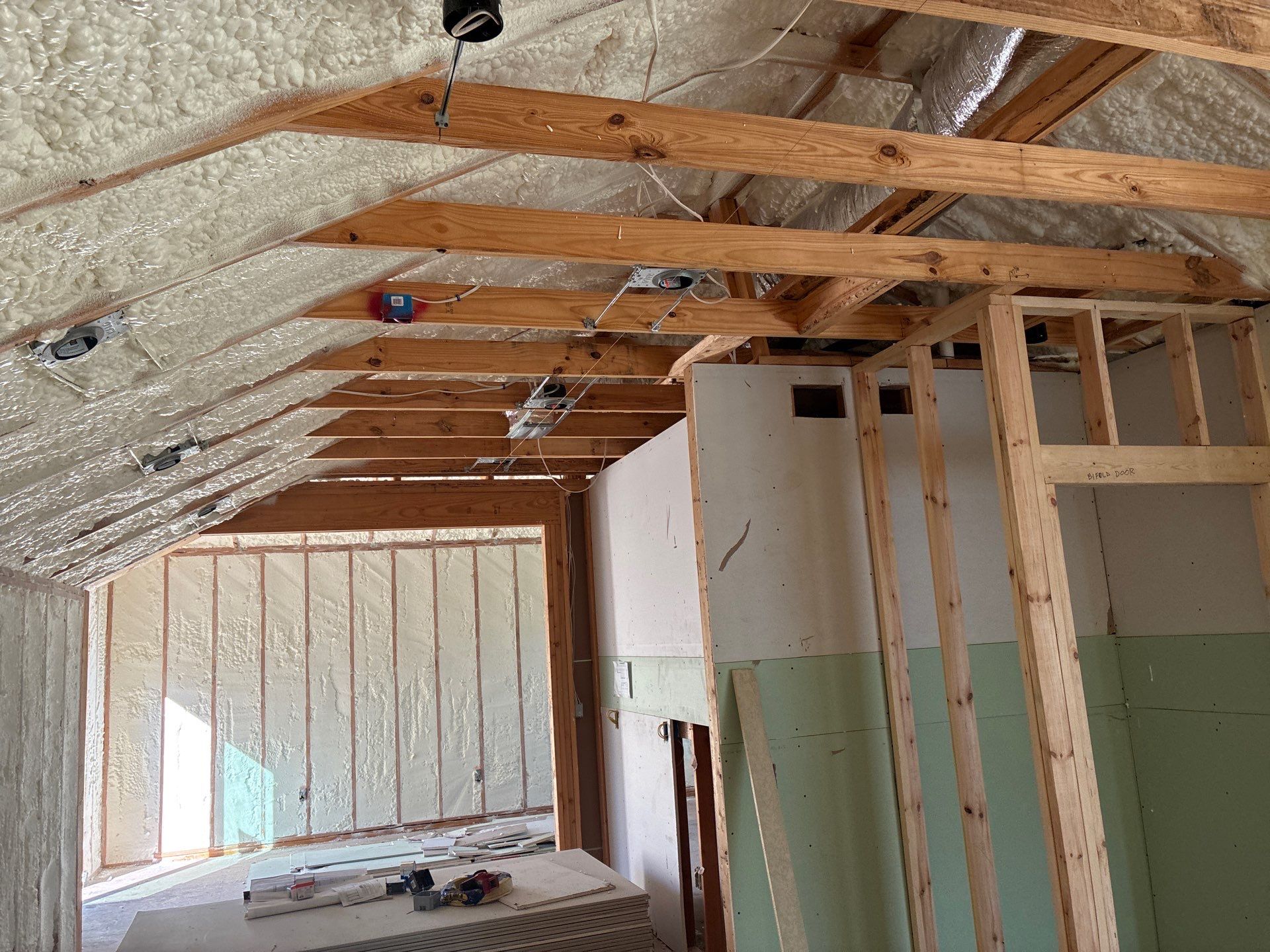 Fully encapsulated Dallas custom home  by Apex Insulation Solutions
