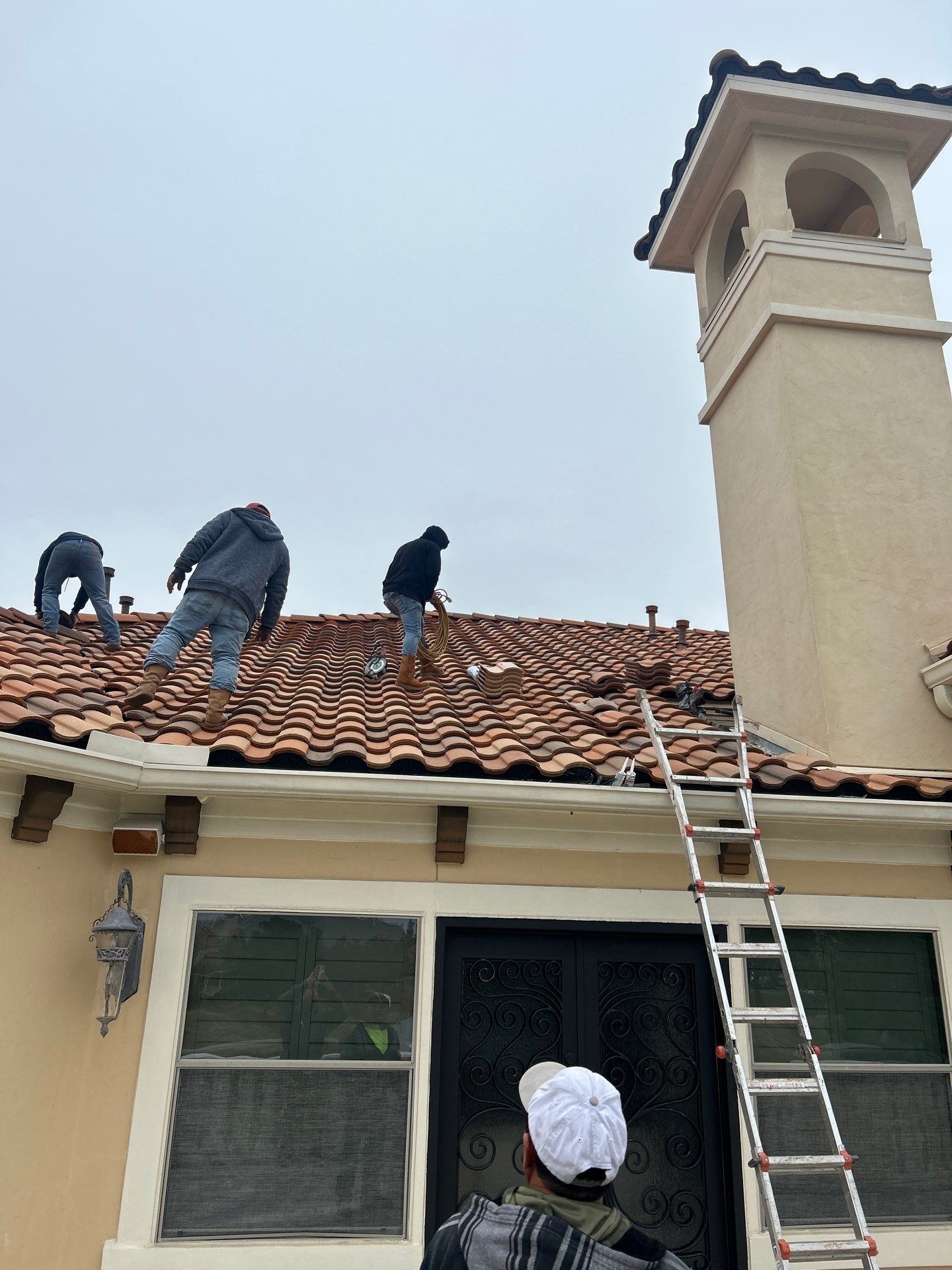 Residential Roofing Repair using tile by Roof Repair Company